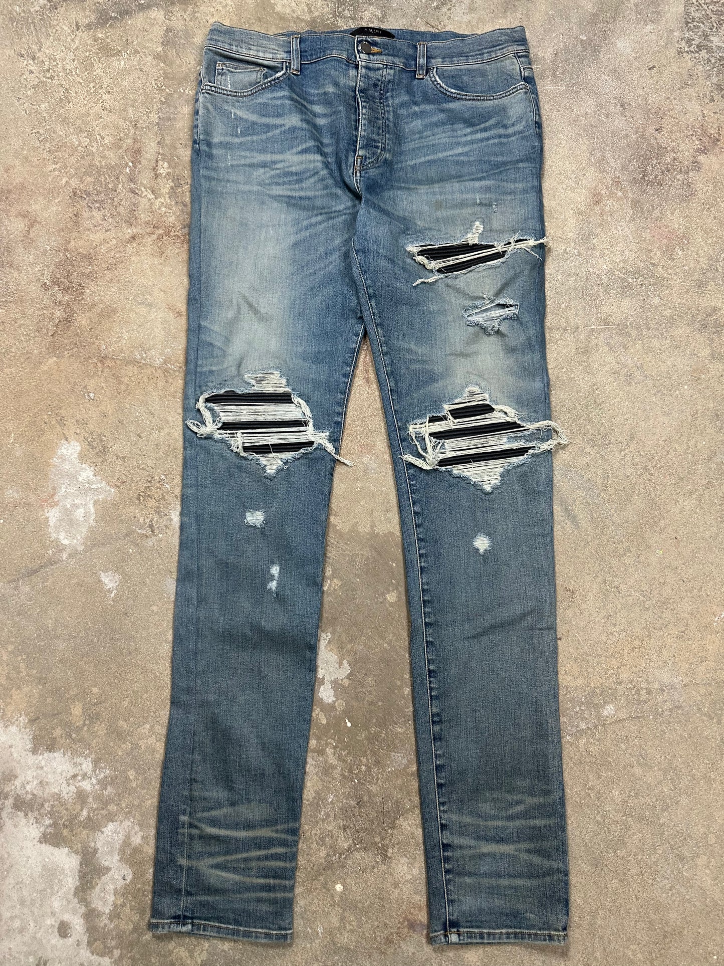 Amiri Jean MX1 Blue Black Patch 36 Used