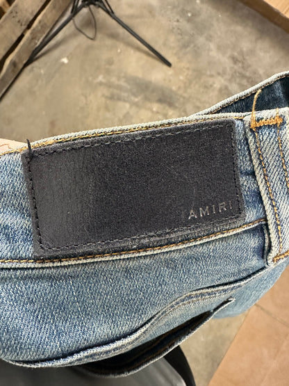 Amiri Jean MX1 Blue Black Patch 36 Used