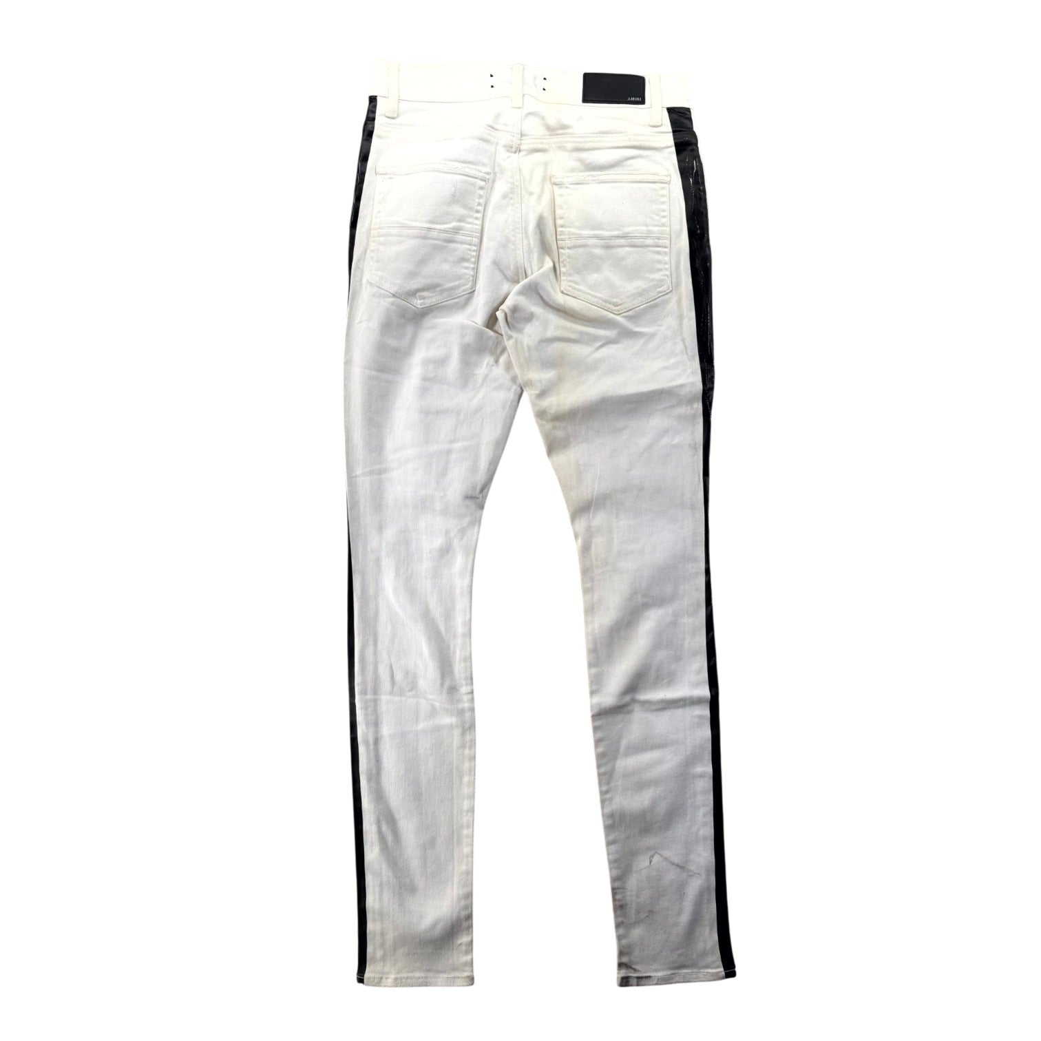 Amiri Stripe White & Black Jeans