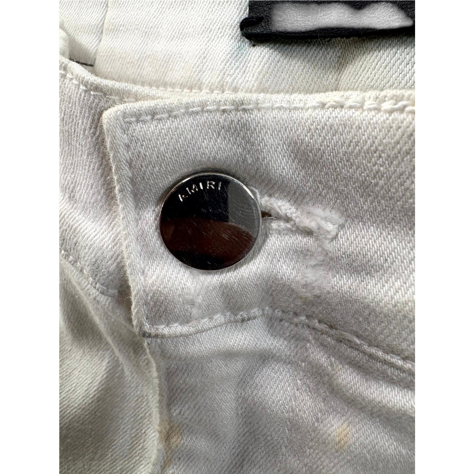 Amiri Stripe White & Black Jeans