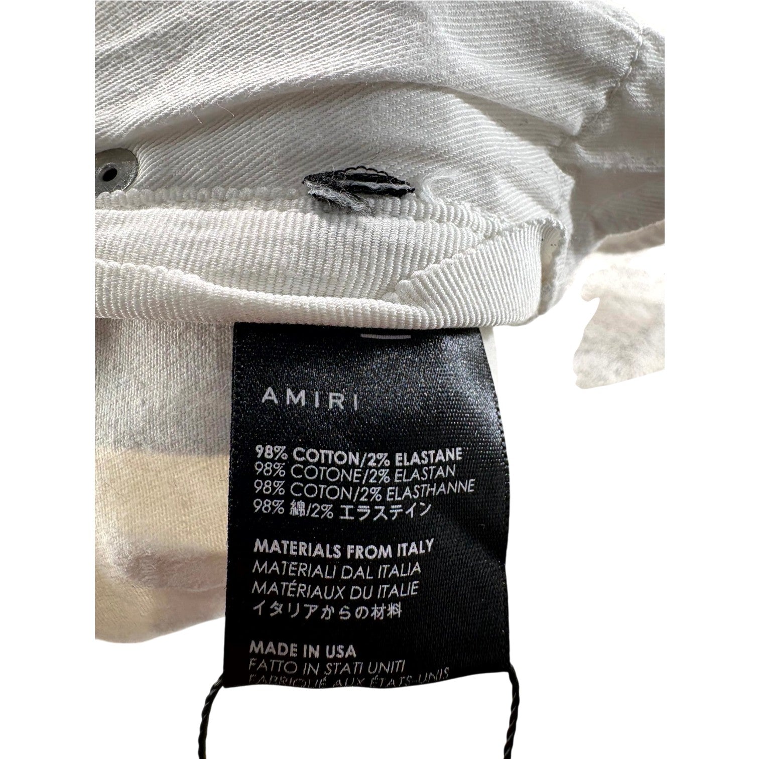 Amiri Stripe White & Black Jeans