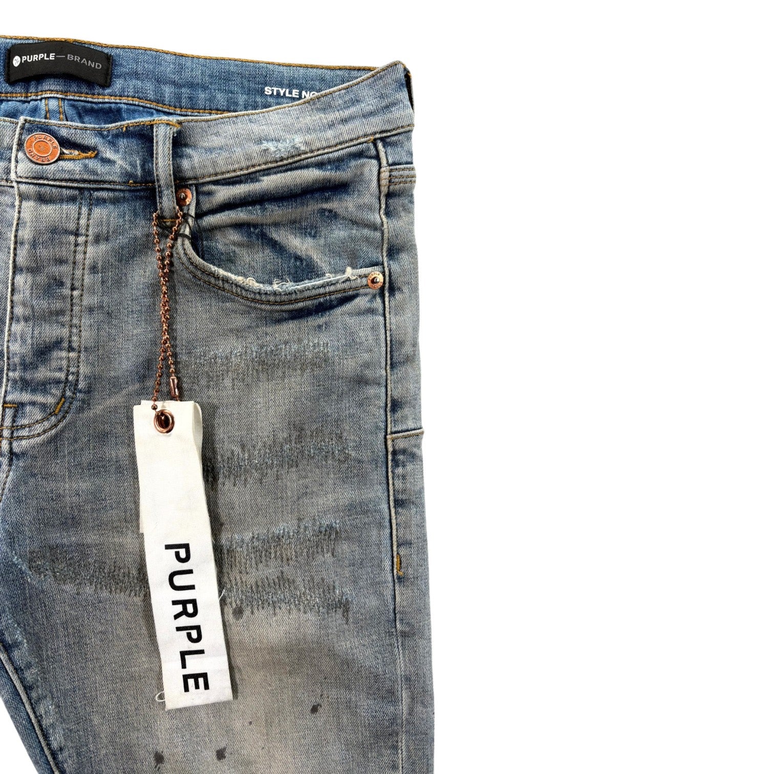 Purple Light Wash Jeans
