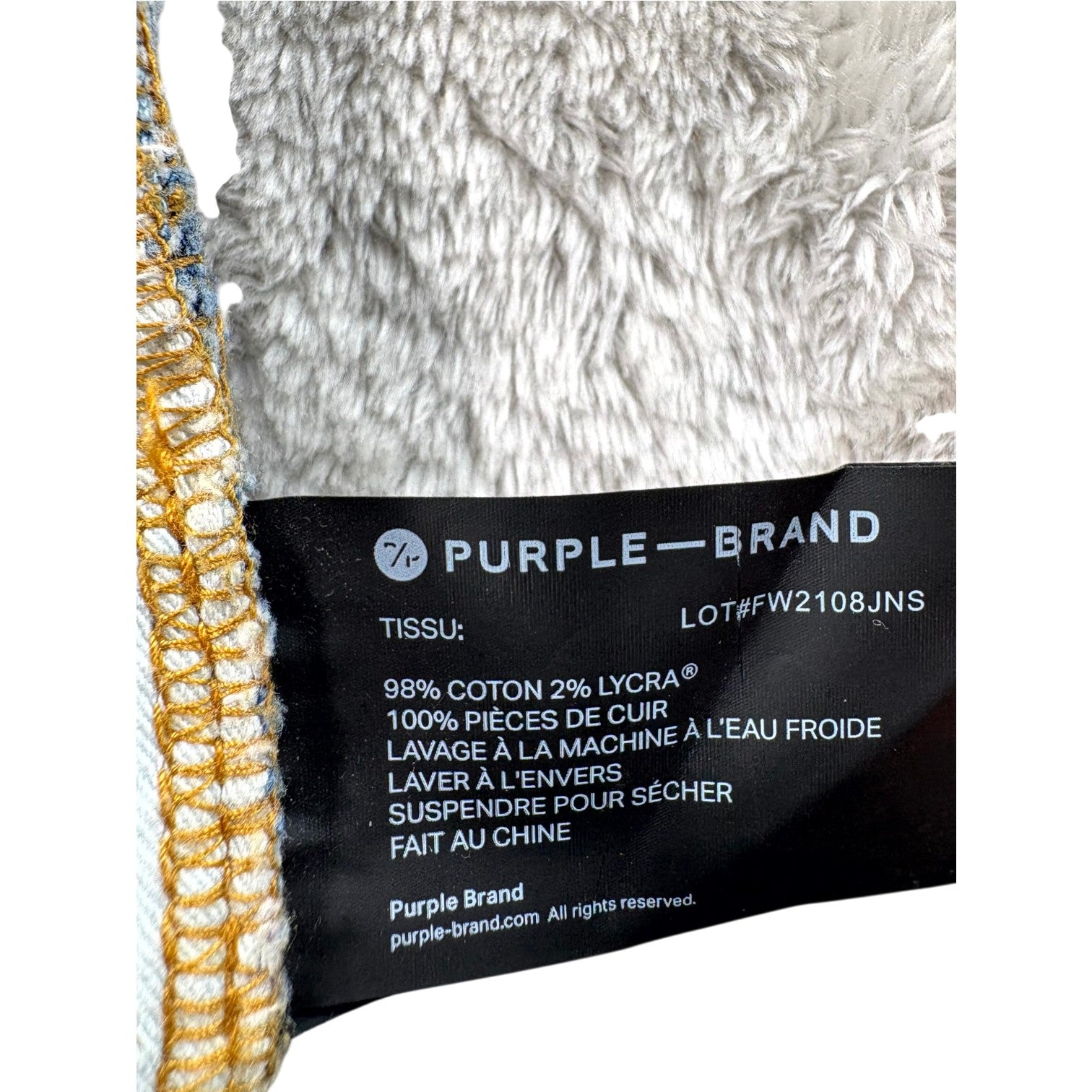 Purple Light Wash Jeans