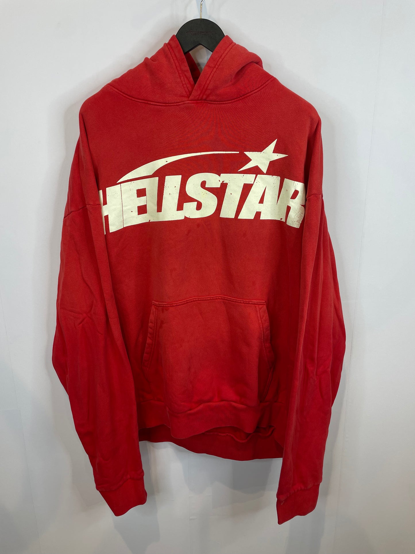 Hellstar Hoodie Red Sport Logo Used XXL
