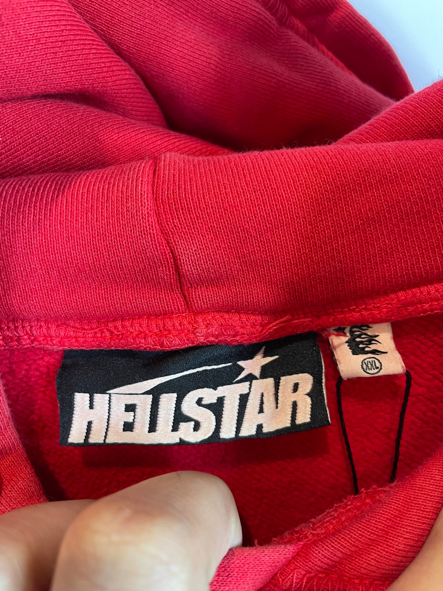 Hellstar Hoodie Red Sport Logo Used XXL