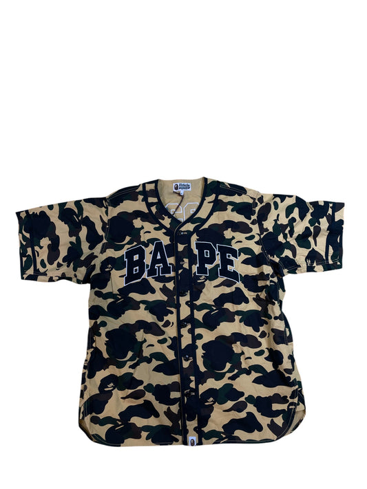 BAPE Camo Baseball Jersey Desert Camo