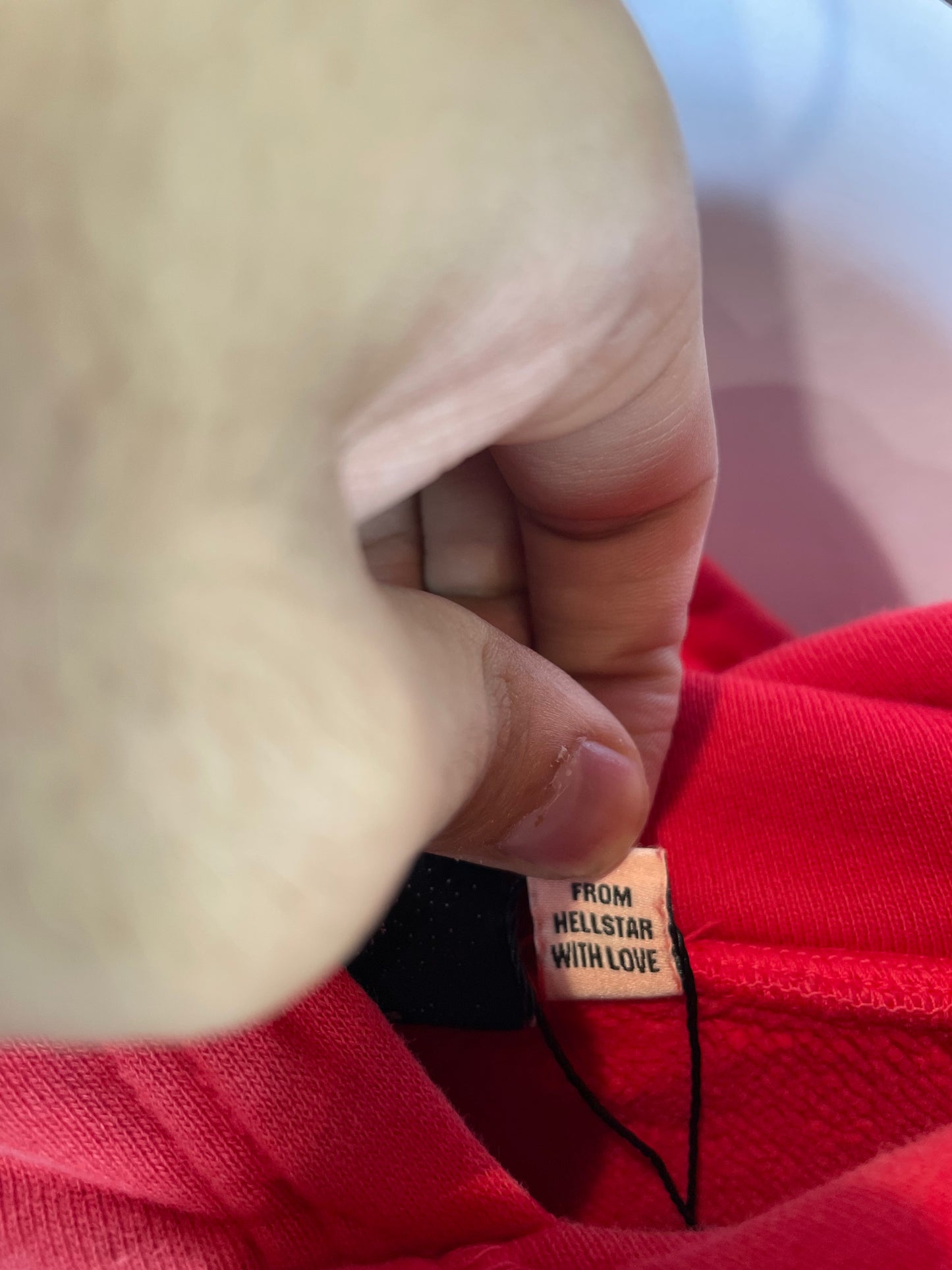 Hellstar Hoodie Red Sport Logo Used XXL