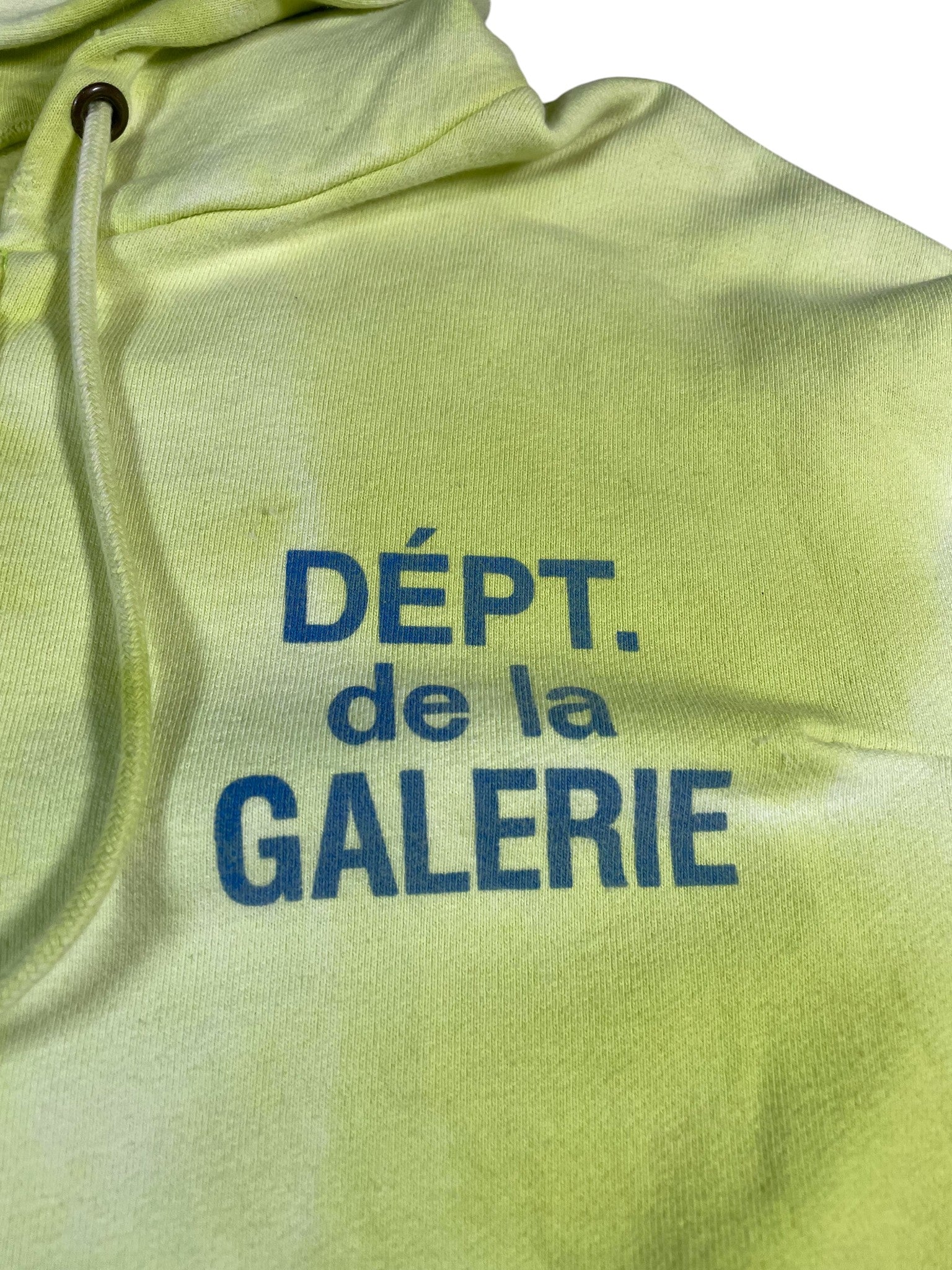 Gallery Dept Lime & Blue Zip Up Hoodie