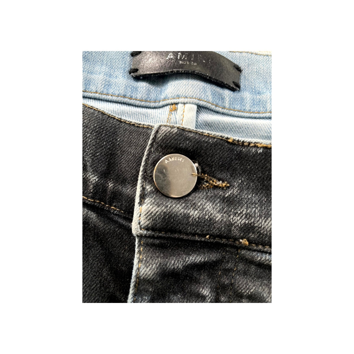 Amiri Wash Shotgun Black & Blue Jeans