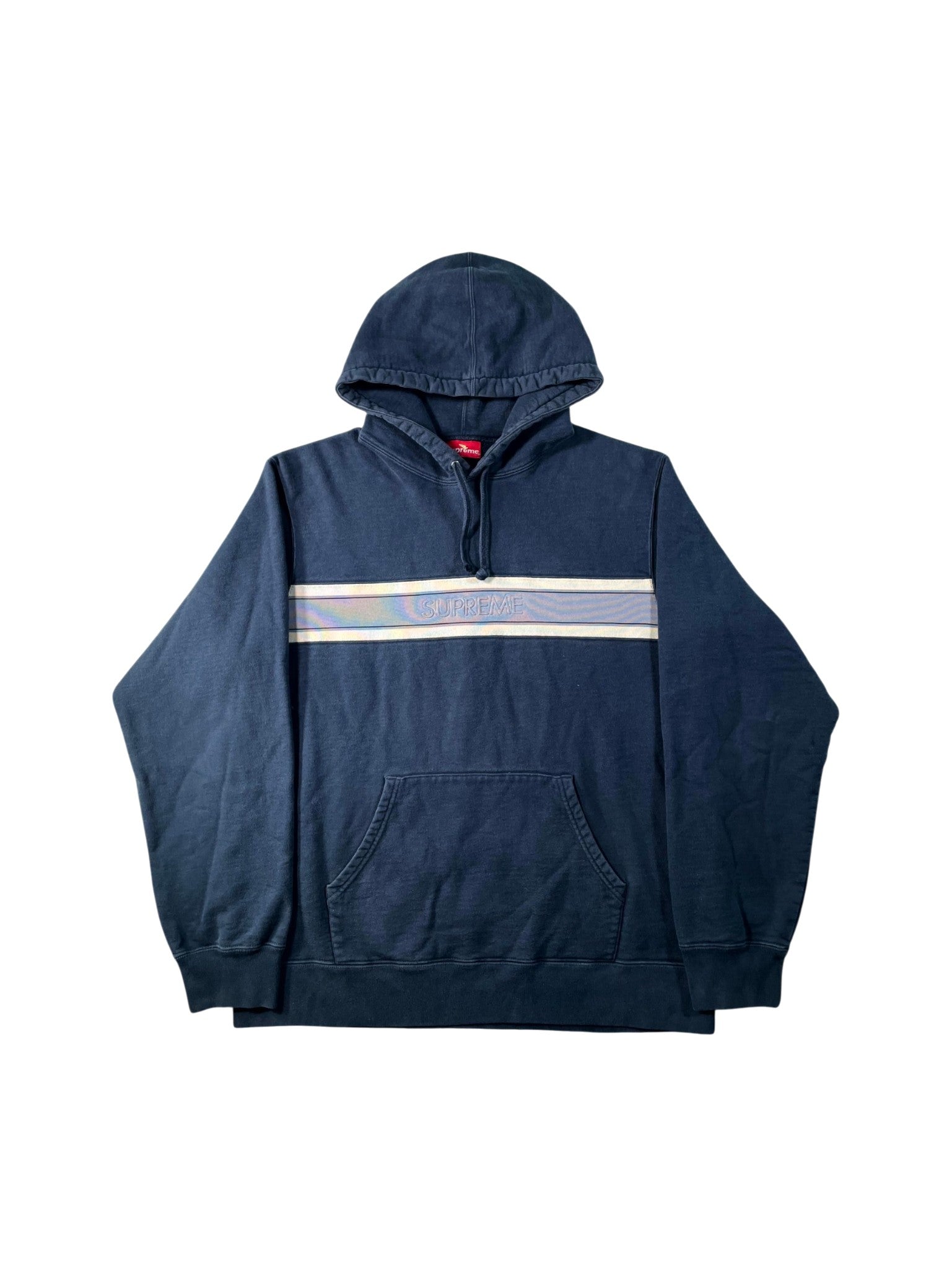 Supreme Navy, Cream & Grey Hoodie