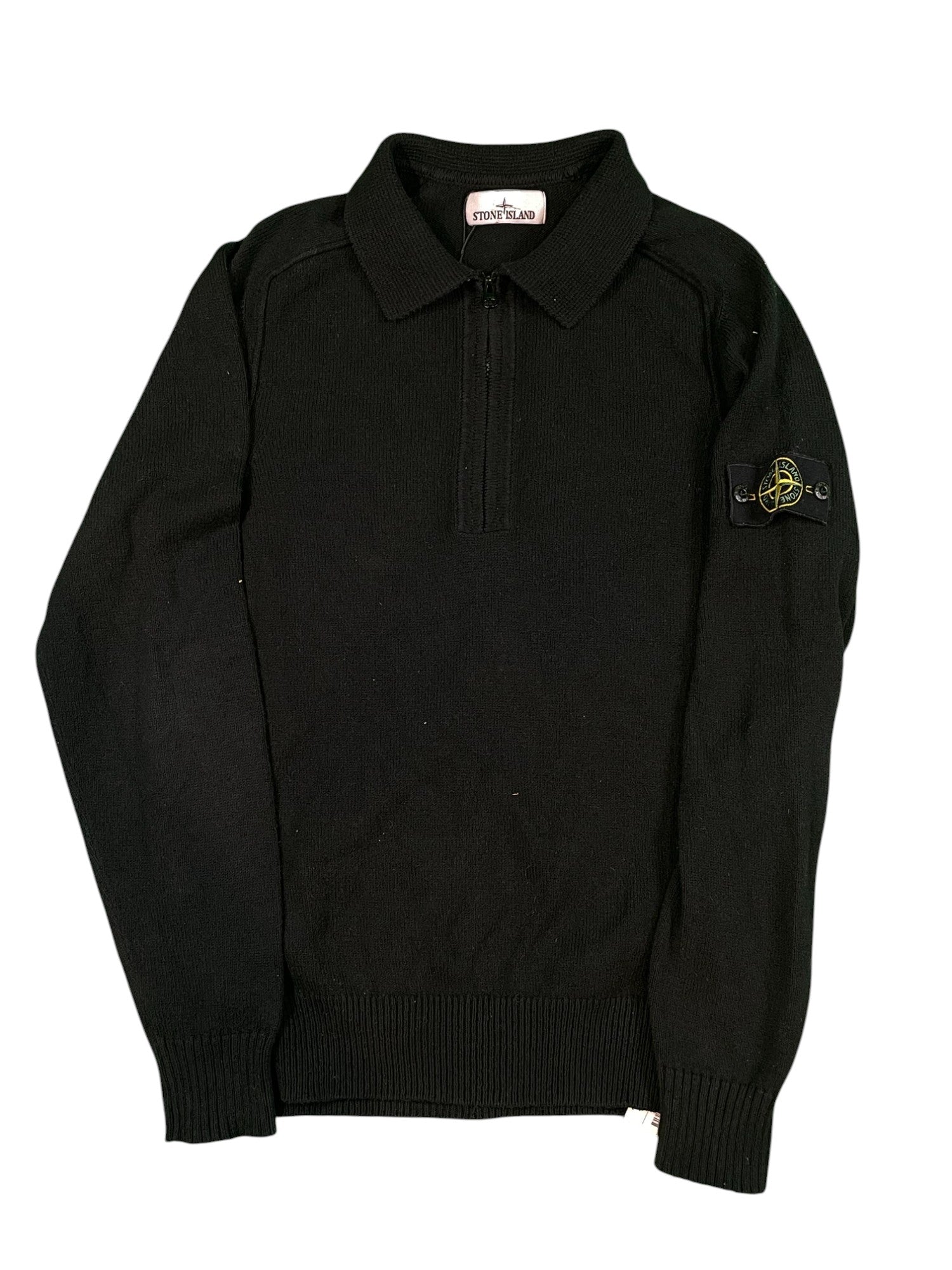 Stone Island Quarter Zip Black