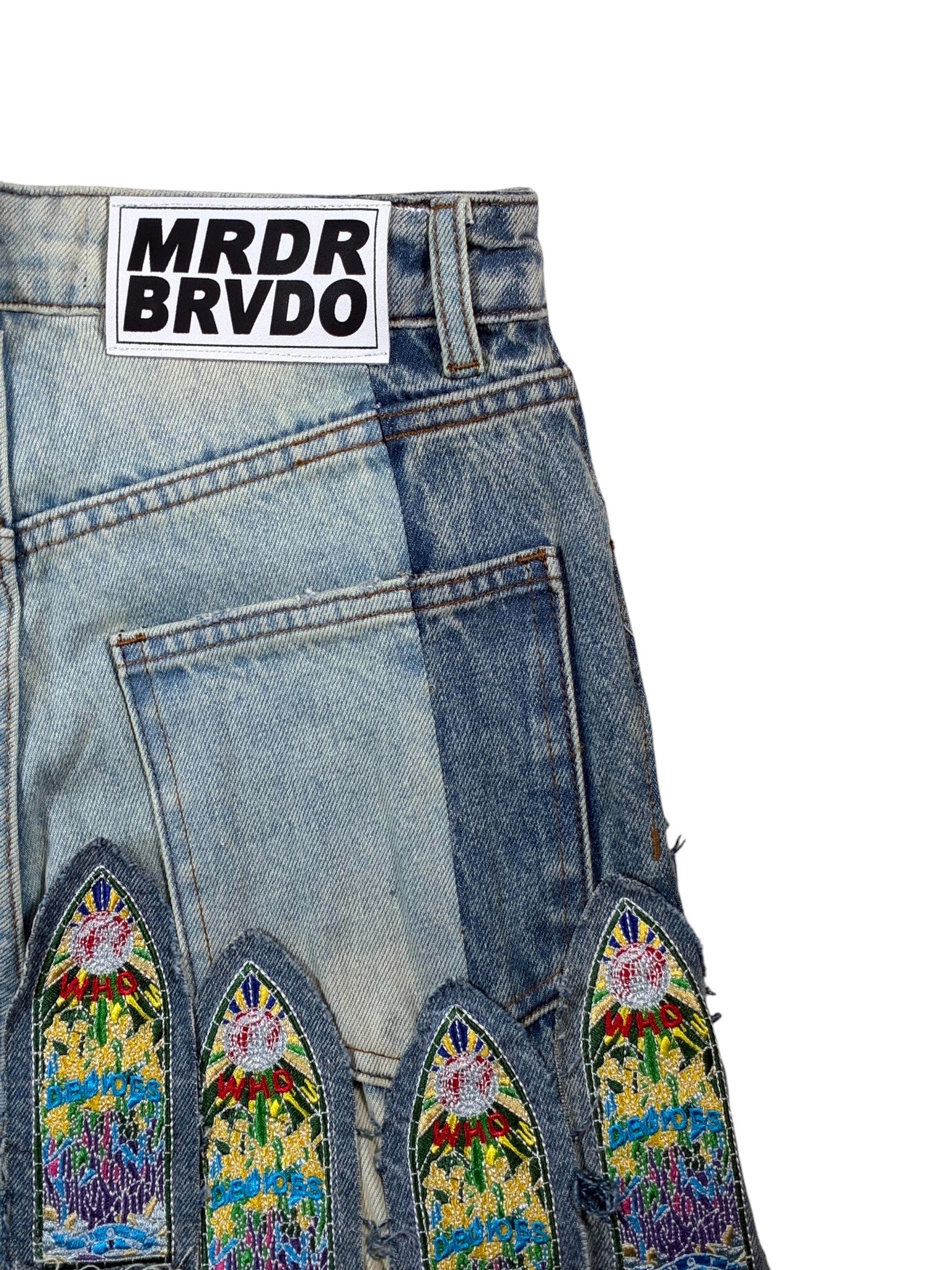 Who Decides War 'Coliseum' Light Wash Blue Jeans