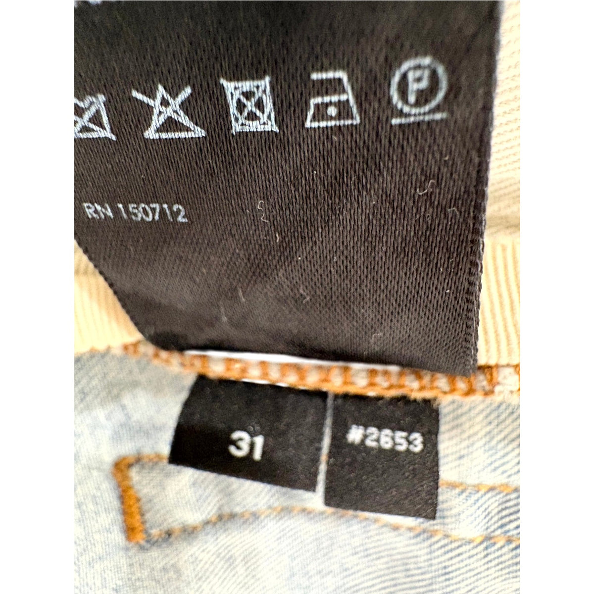 Amiri Bandana Thrasher Patch Light Wash Jeans
