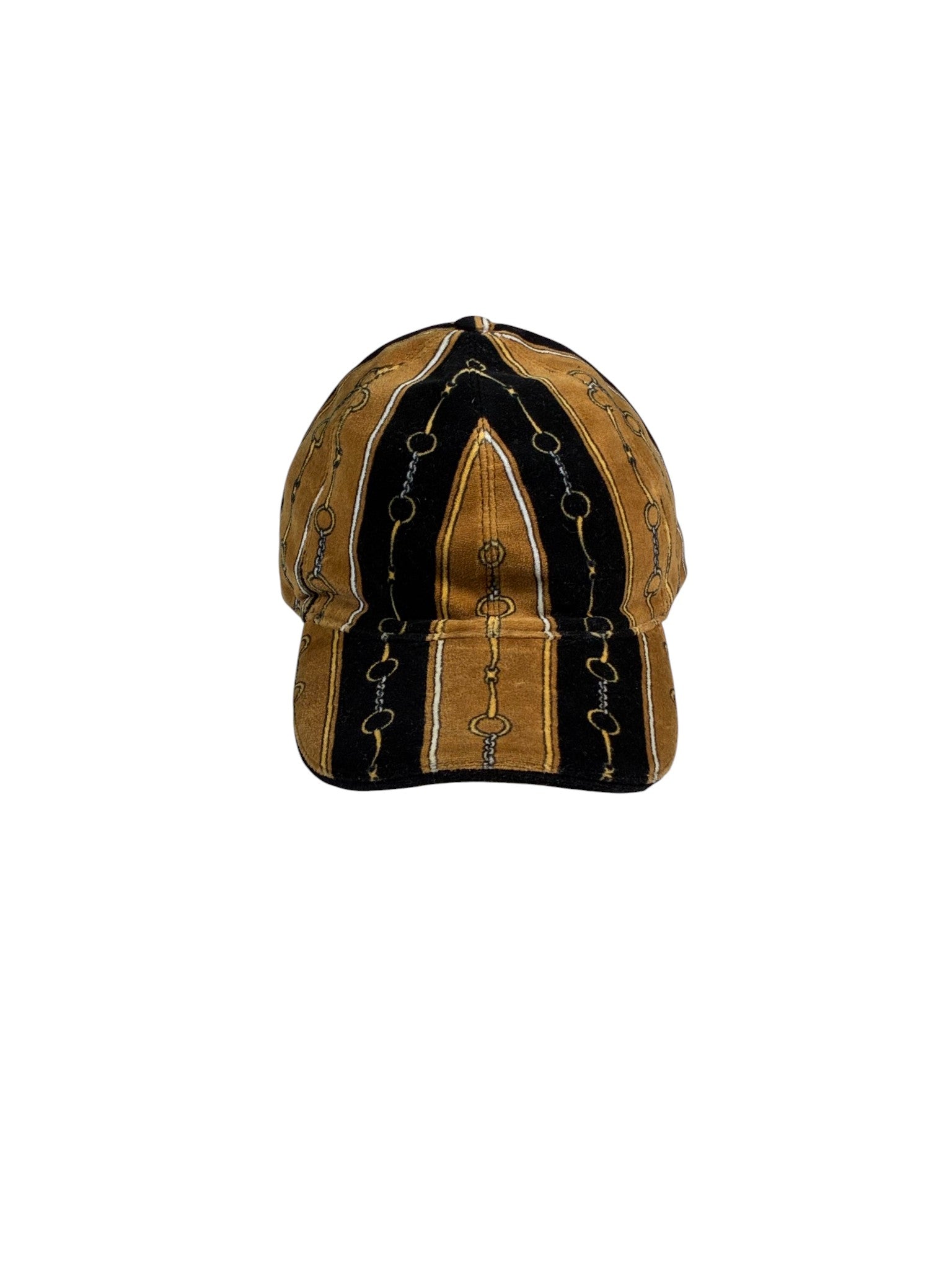 Gucci Chain Velvet Black & Brown Cap