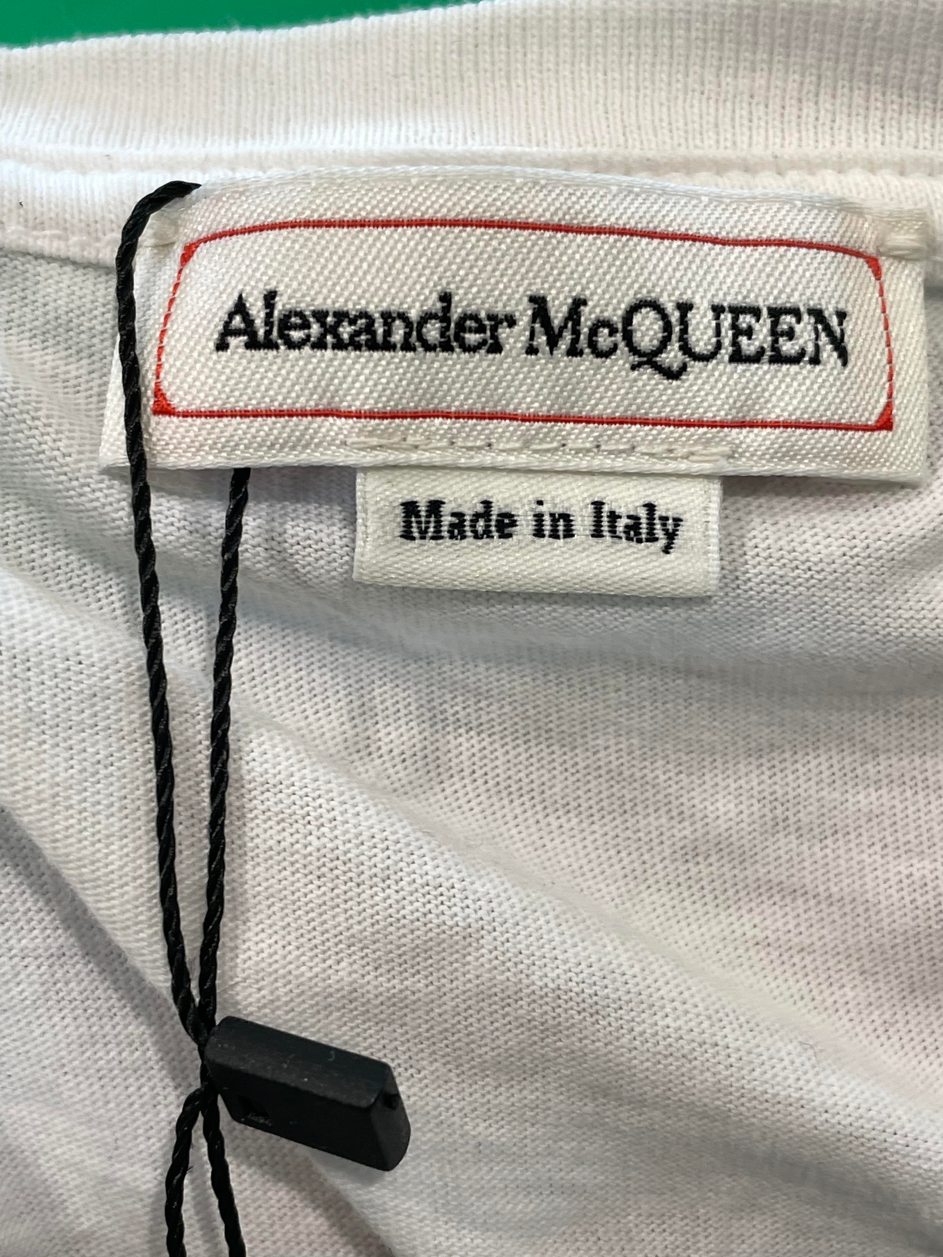 McQueen T-Shirt White Dragon