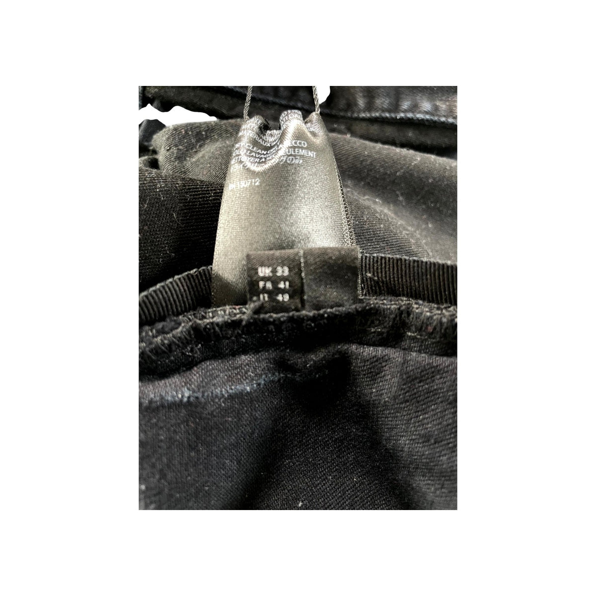 Amiri MX1 Black Plaid Patch Black Wash & Blue Jeans