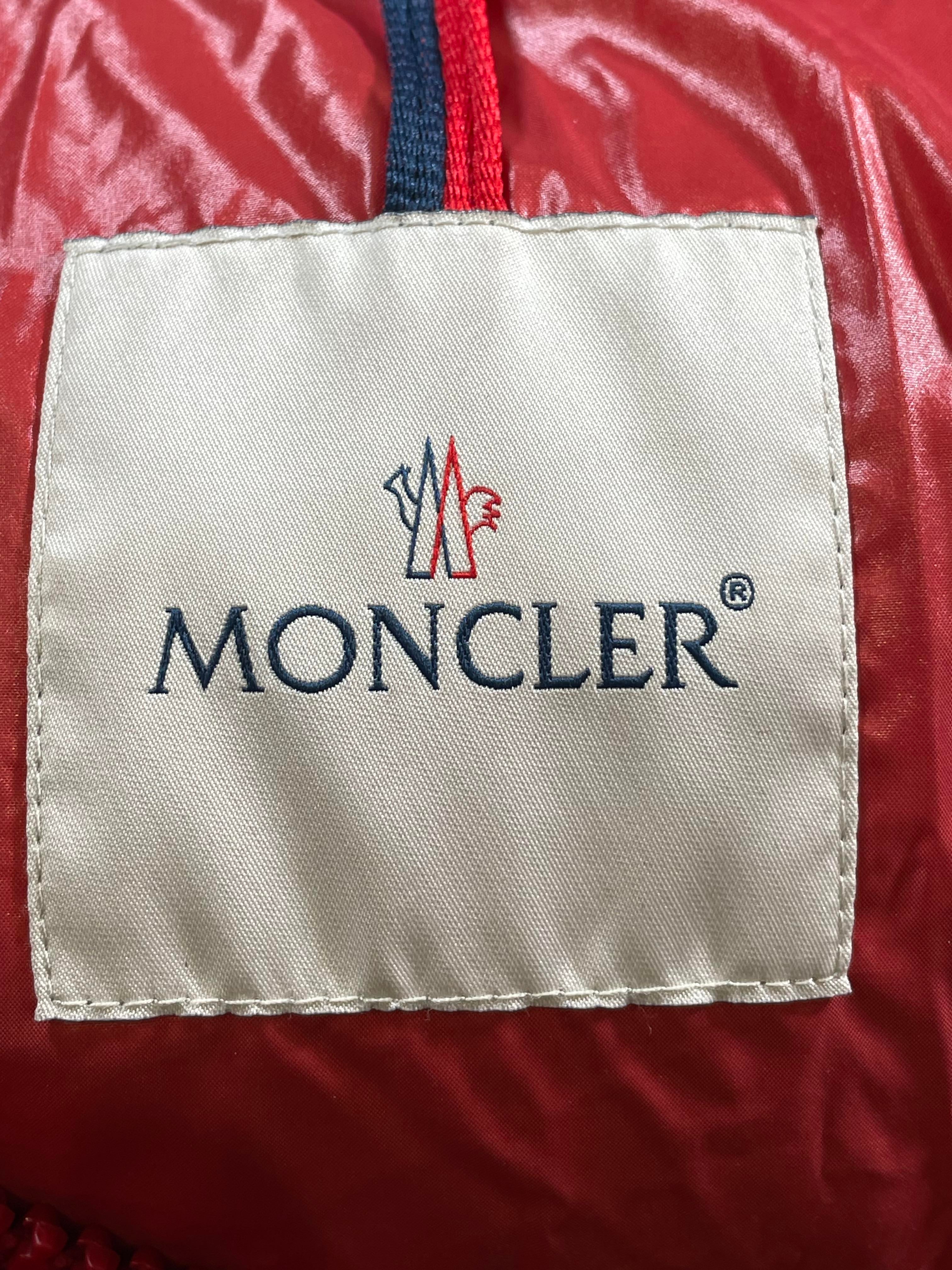 Moncler Satin Maya Red Jacket