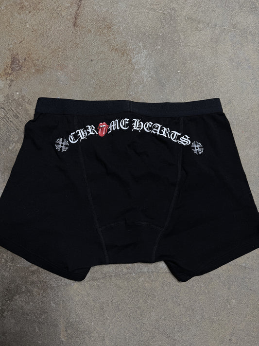 Chrome Hearts Biker Shorts Black Rolling Stones Blue XL New