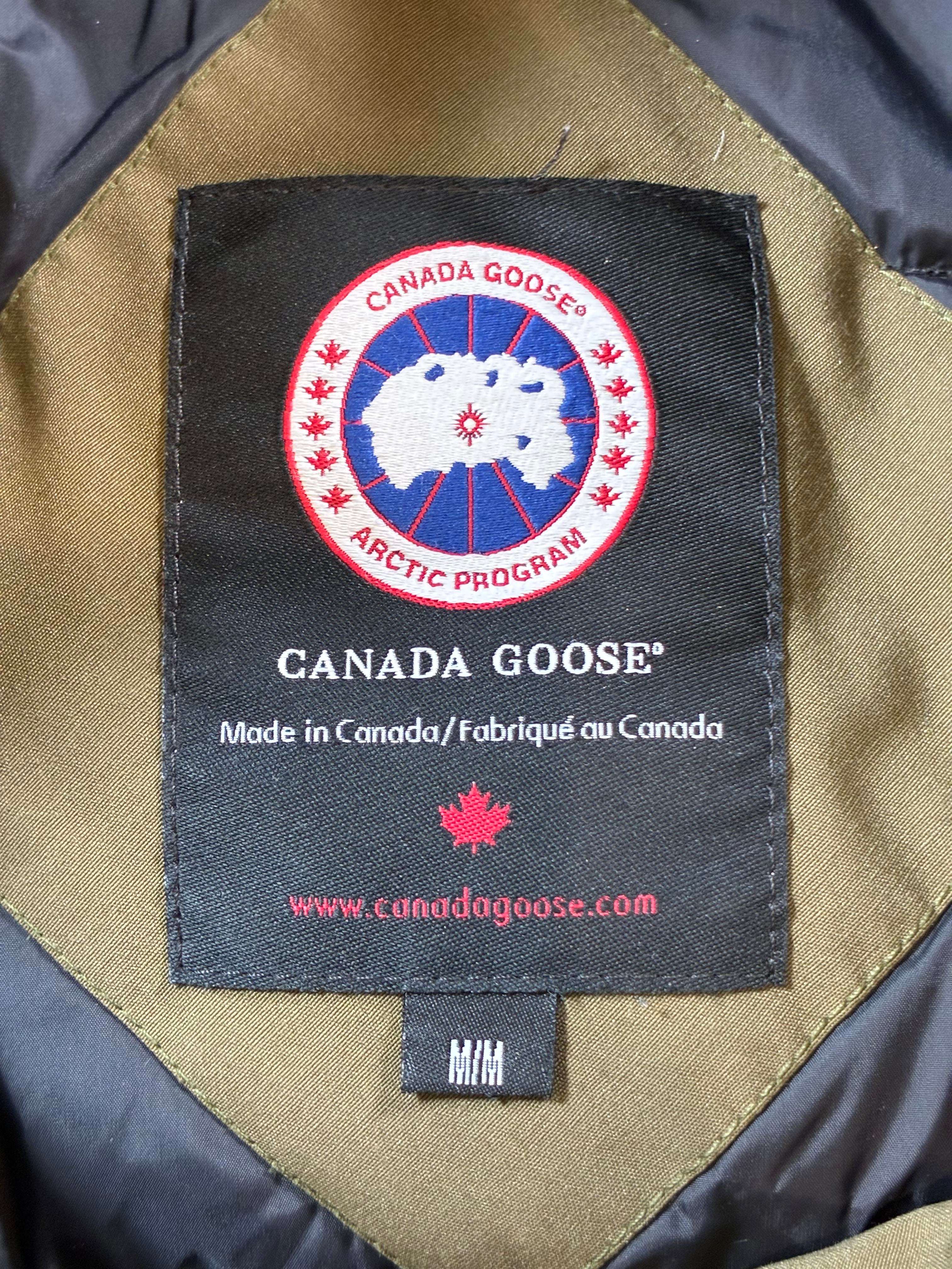 Canada Goose Olive Long Fur Parka Jacket