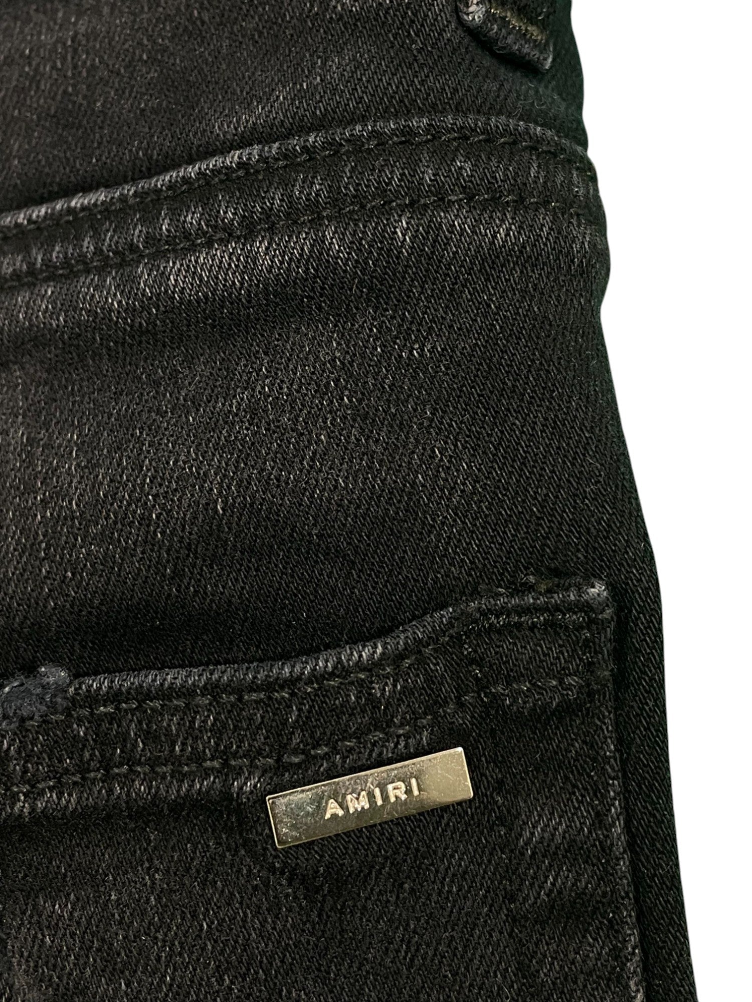 Amiri Thrasher Black Paint Splatter Jeans