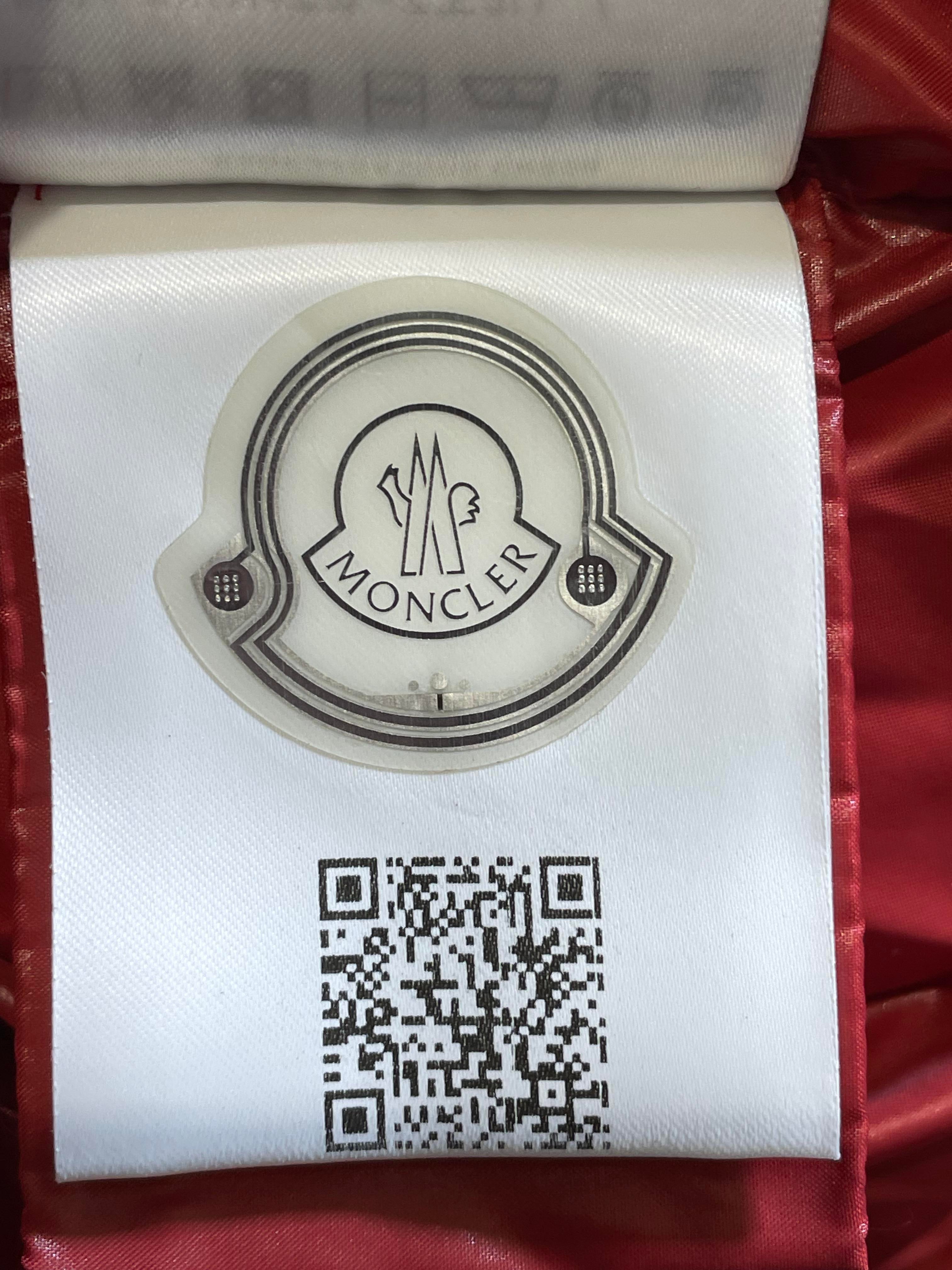 Moncler Satin Maya Red Jacket