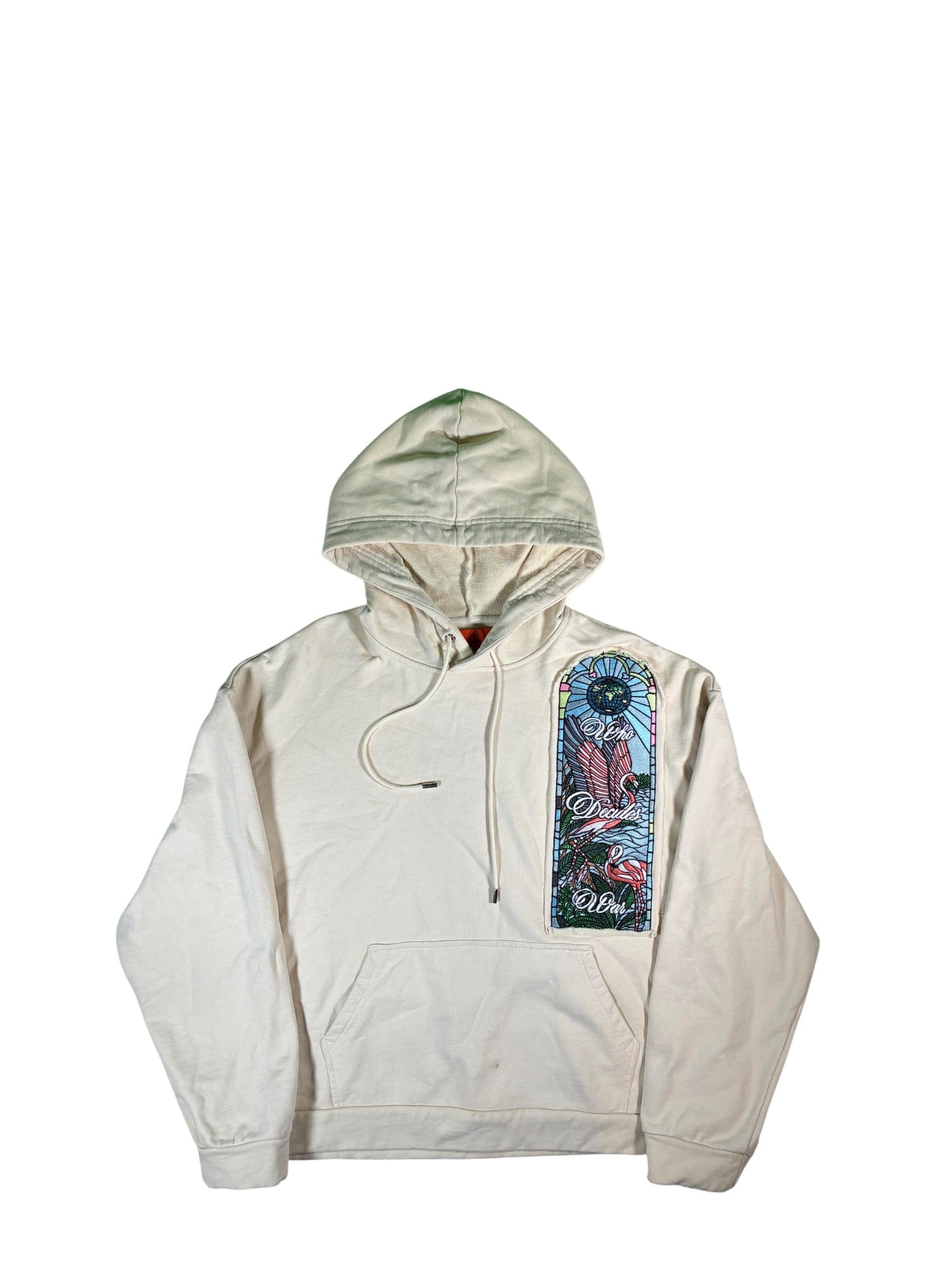Who Decides War 'Flamingo' Cream Hoodie