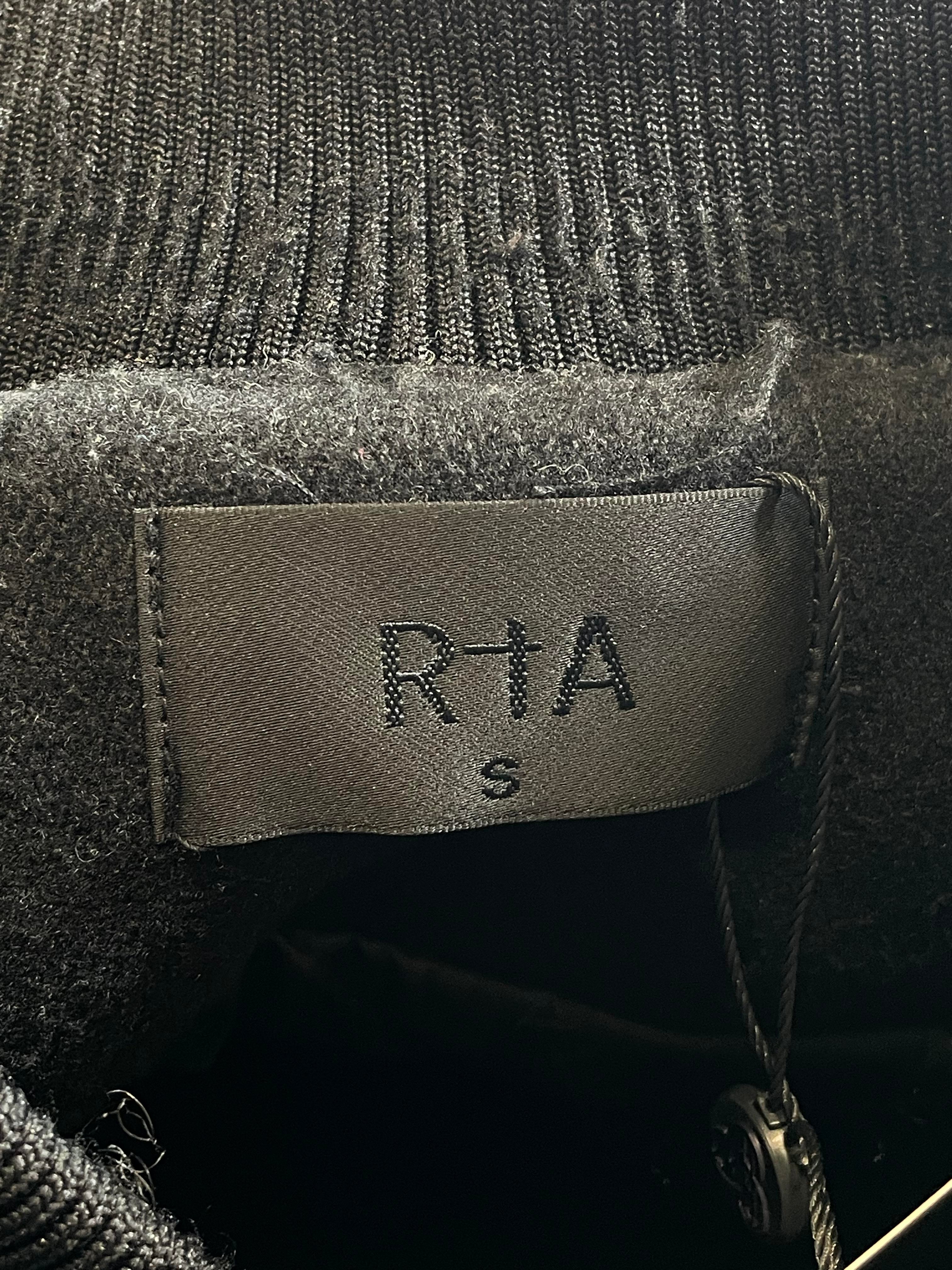 RTA Flames Black & Red Varsity Jacket