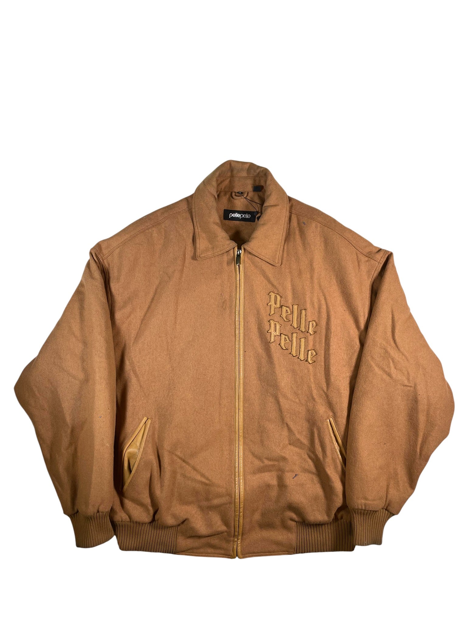 Pelle Pelle Tan Varsity Jacket