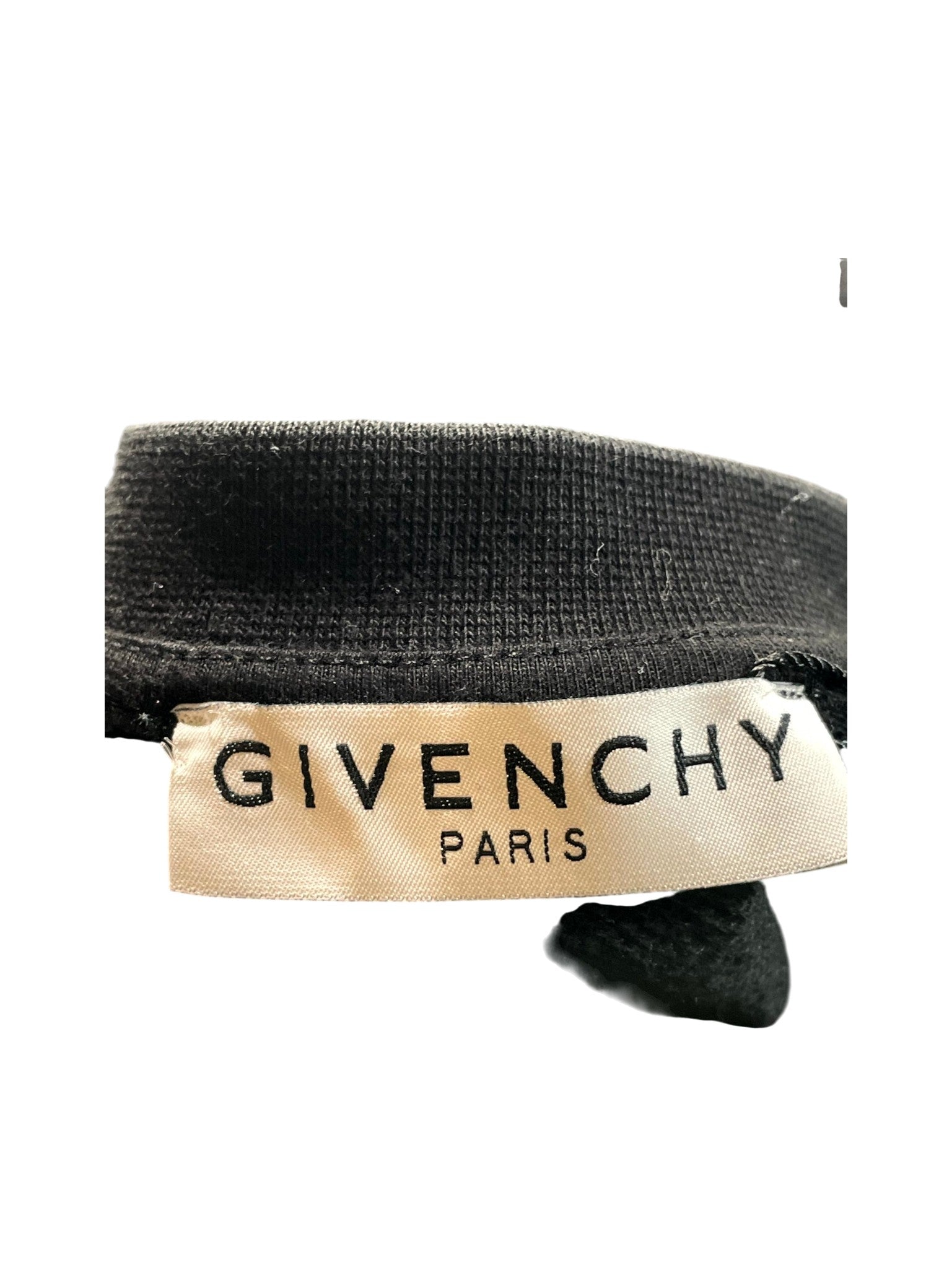 Givenchy Chest Logo Crewneck Black & Silver Sweatshirt