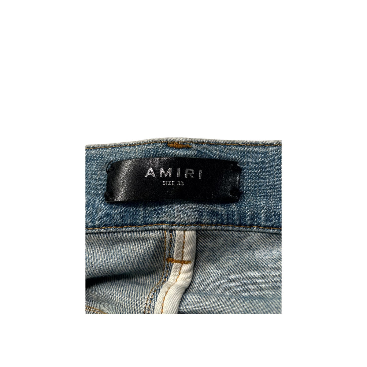 Amiri Paisley Thrasher Patch Light Wash, Tan, Olive & Brown Jeans