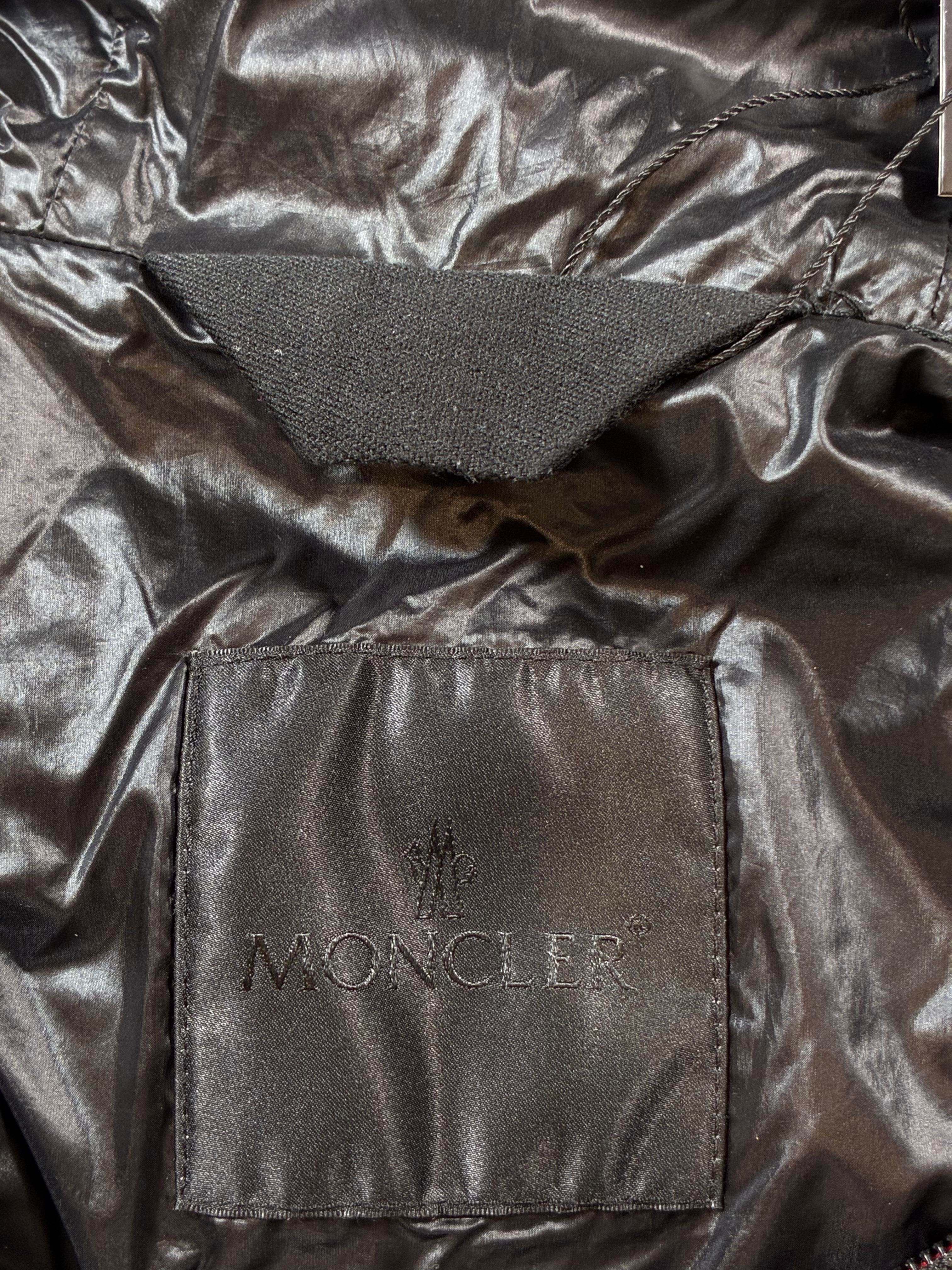Moncler Tonal Thin Black Puffer Jacket