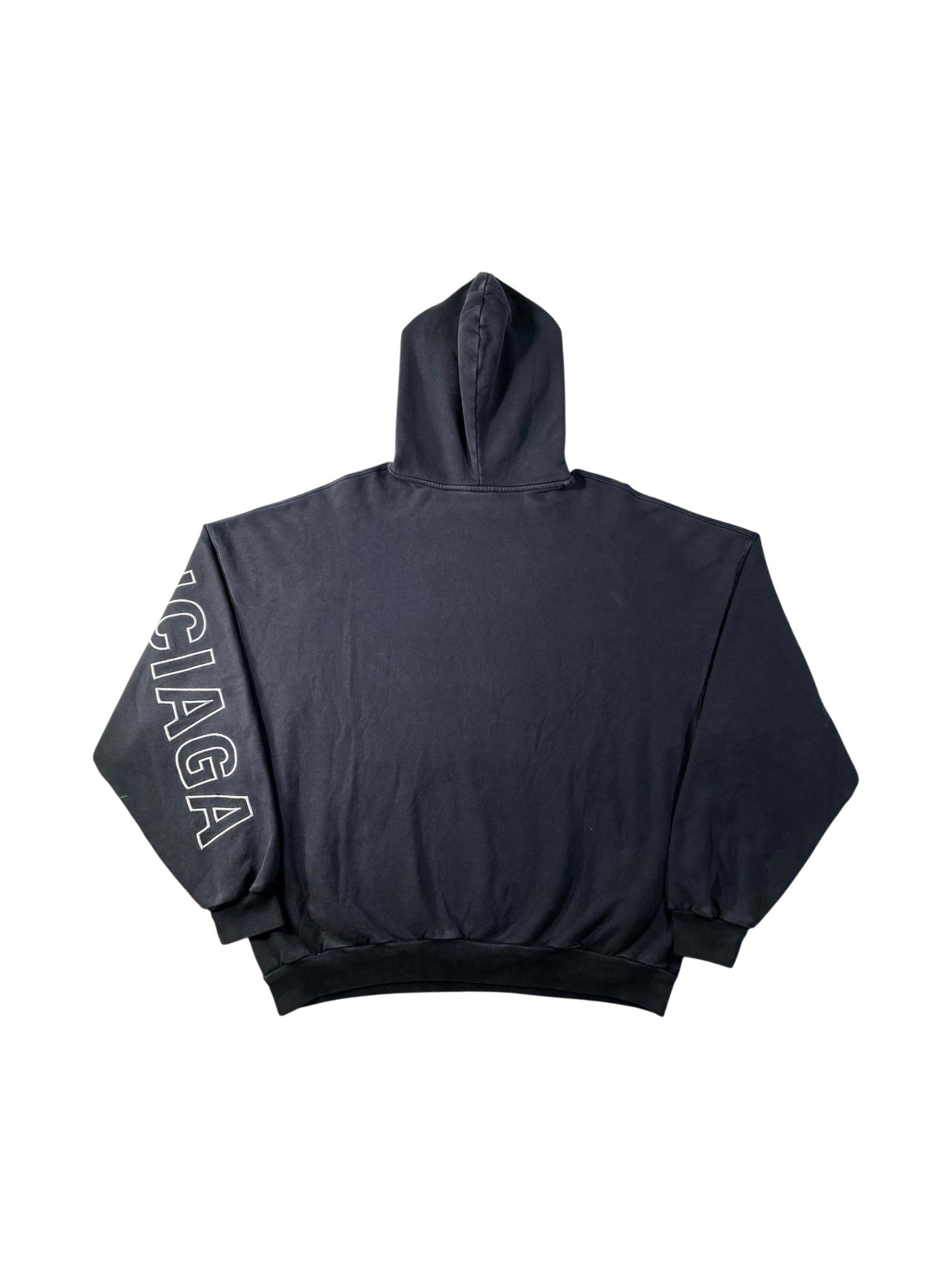 Balenciaga Arm Logo Black Hoodie