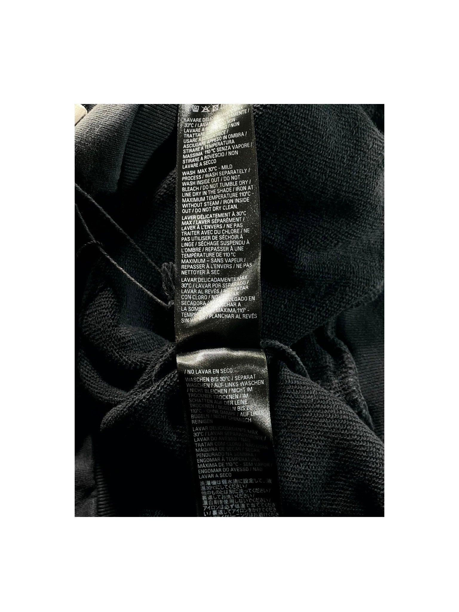 Balenciaga Arm Logo Black Hoodie