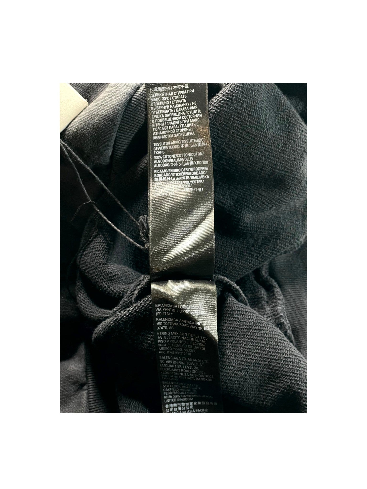 Balenciaga Arm Logo Black Hoodie