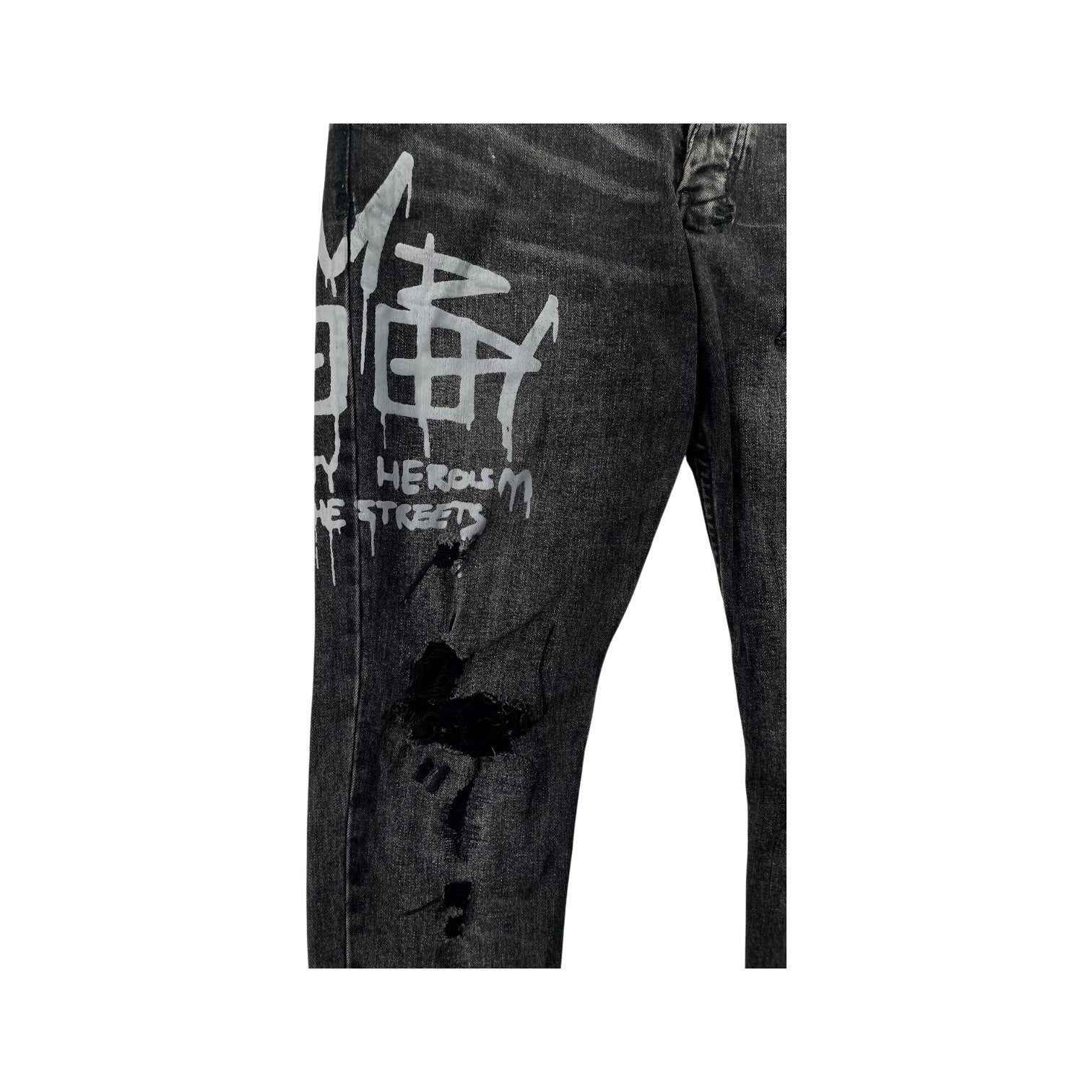 Ksubi Multi Motif Grey Wash Jeans