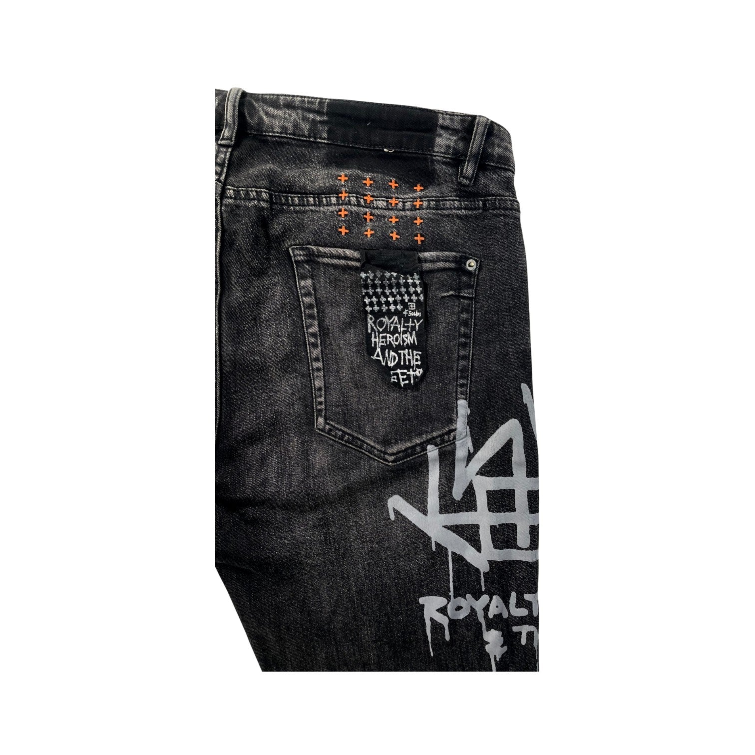 Ksubi Multi Motif Grey Wash Jeans