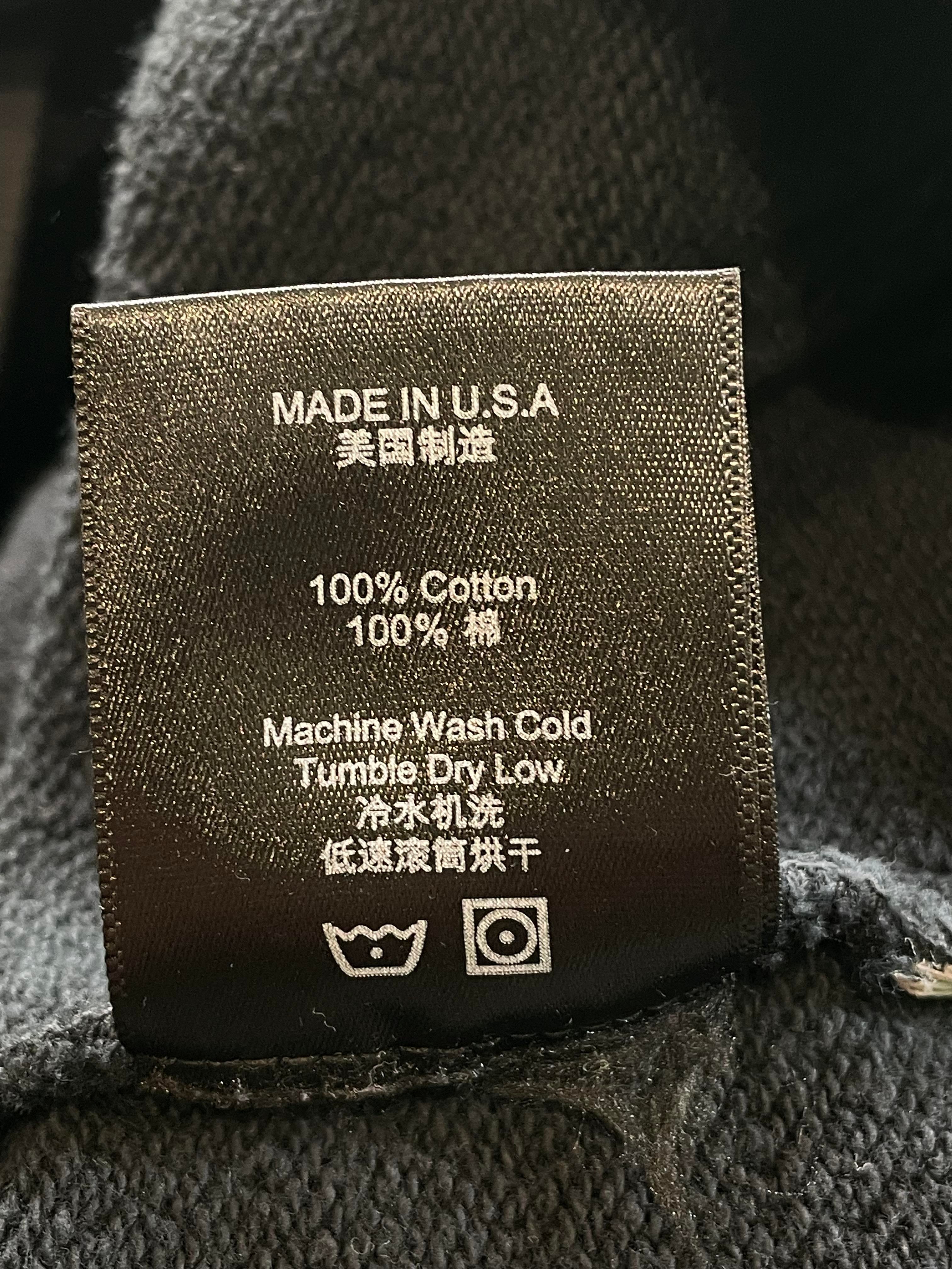 Rhude Malibu Eagle Faded Black Hoodie