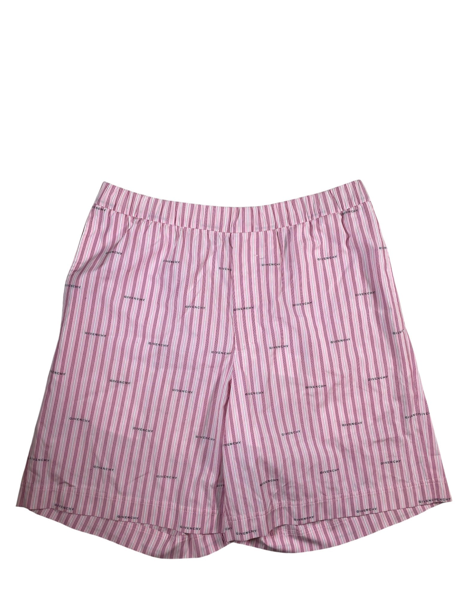 Givenchy Bermuda Striped Pink Shorts