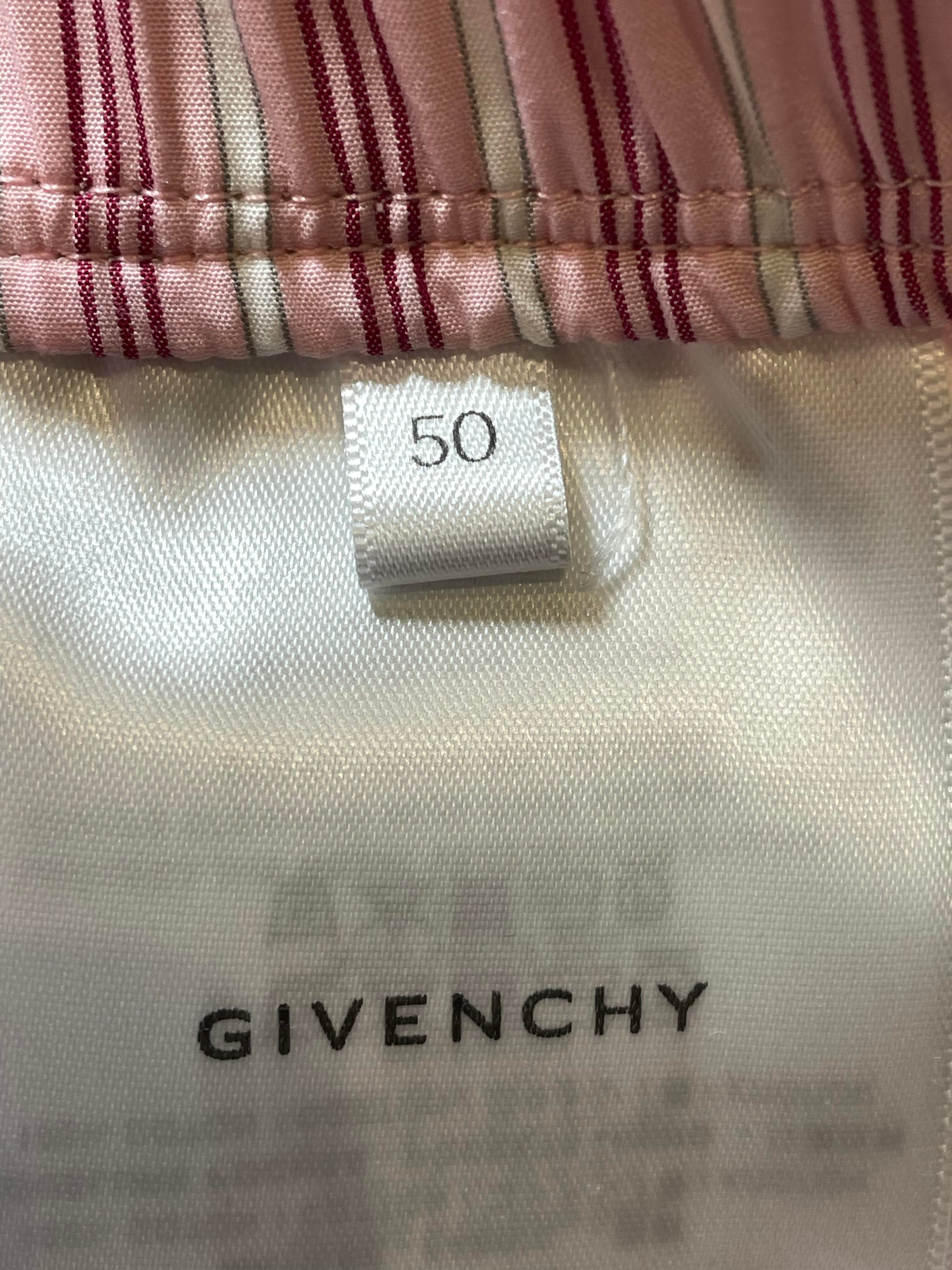 Givenchy Bermuda Striped Pink Shorts