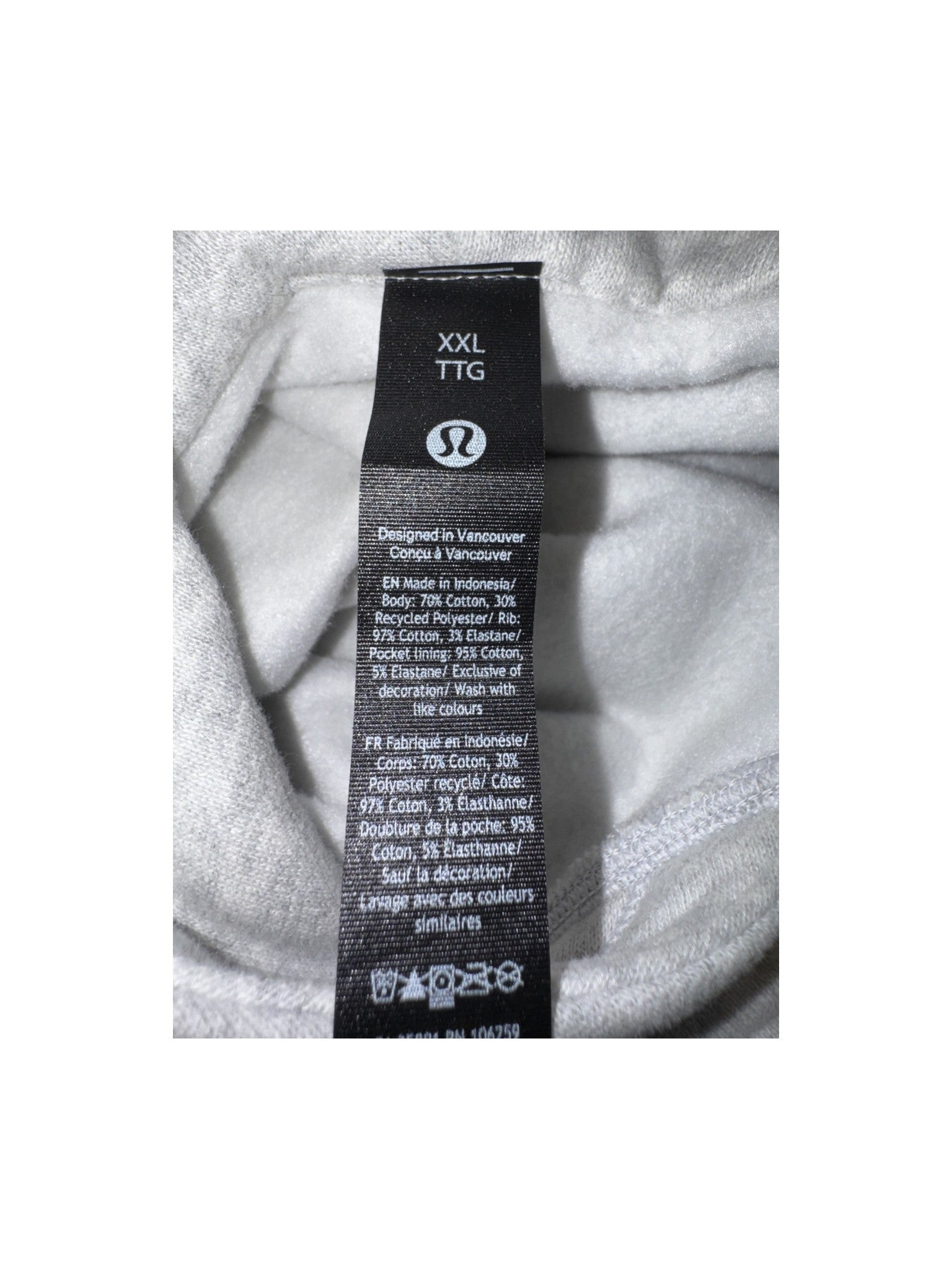 Lululemon Plain Grey Hoodie