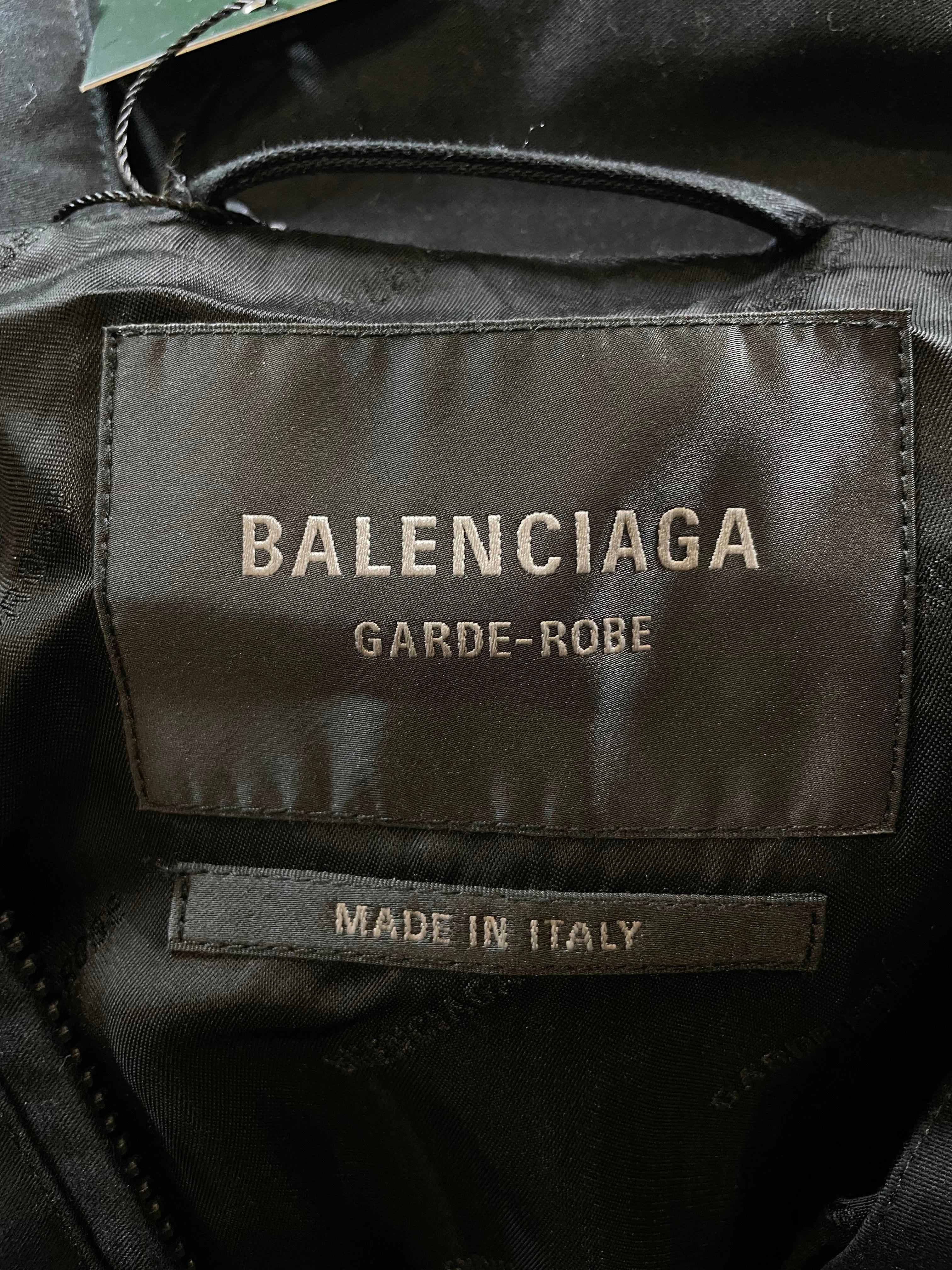 Balenciaga Cotton Shell Black Jacket