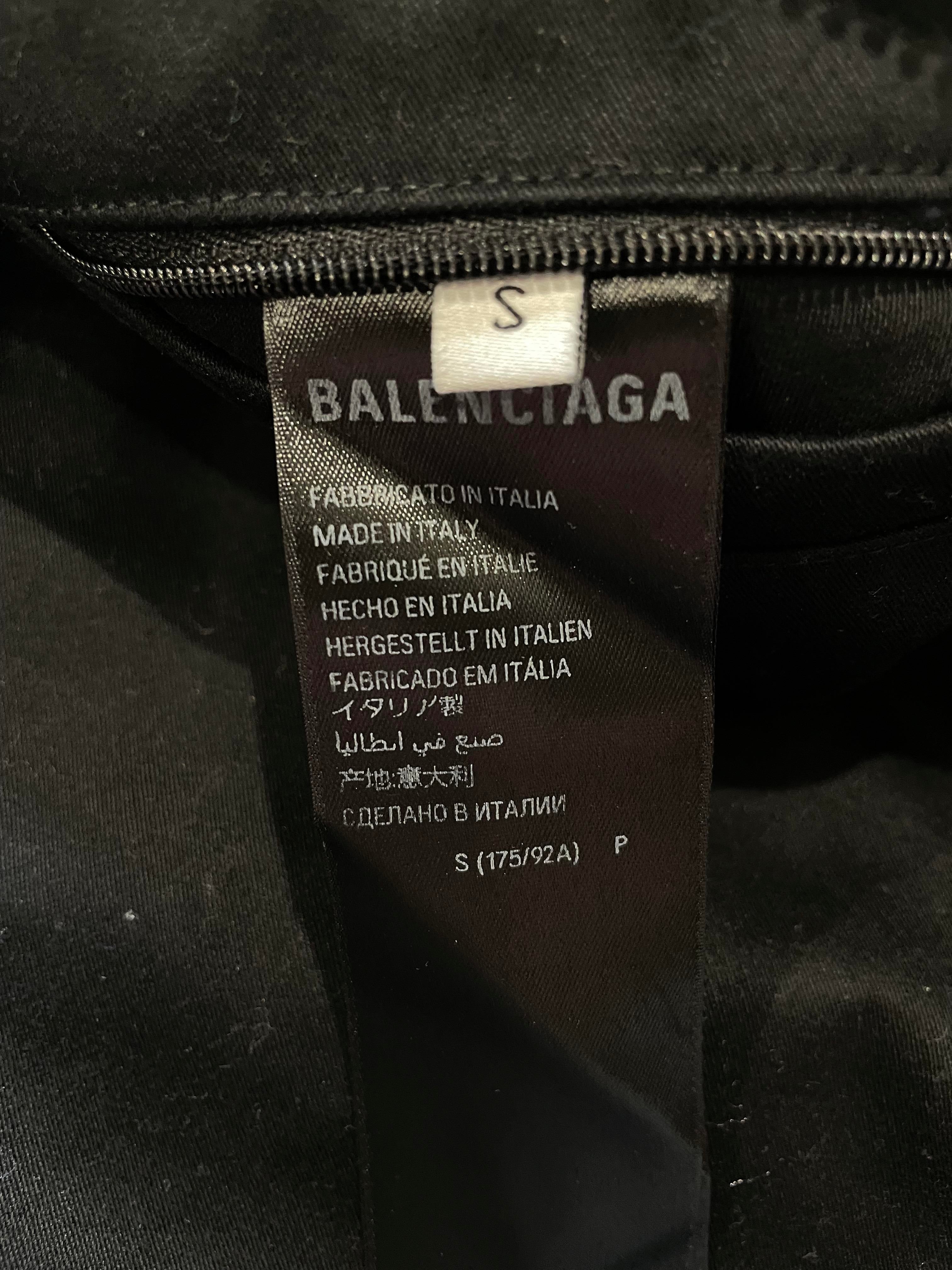Balenciaga Cotton Shell Black Jacket