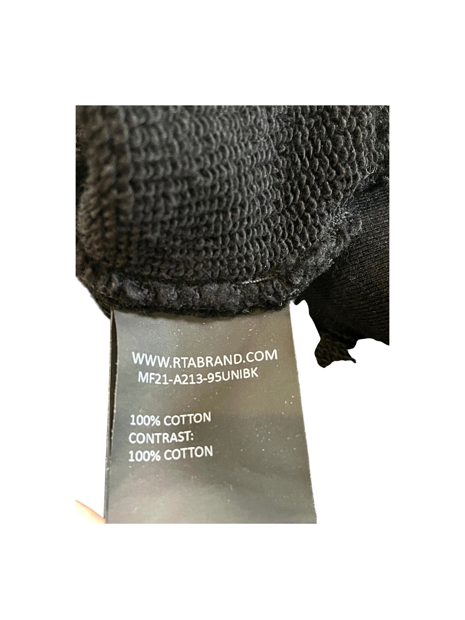RTA Distress Logo Black Hoodie