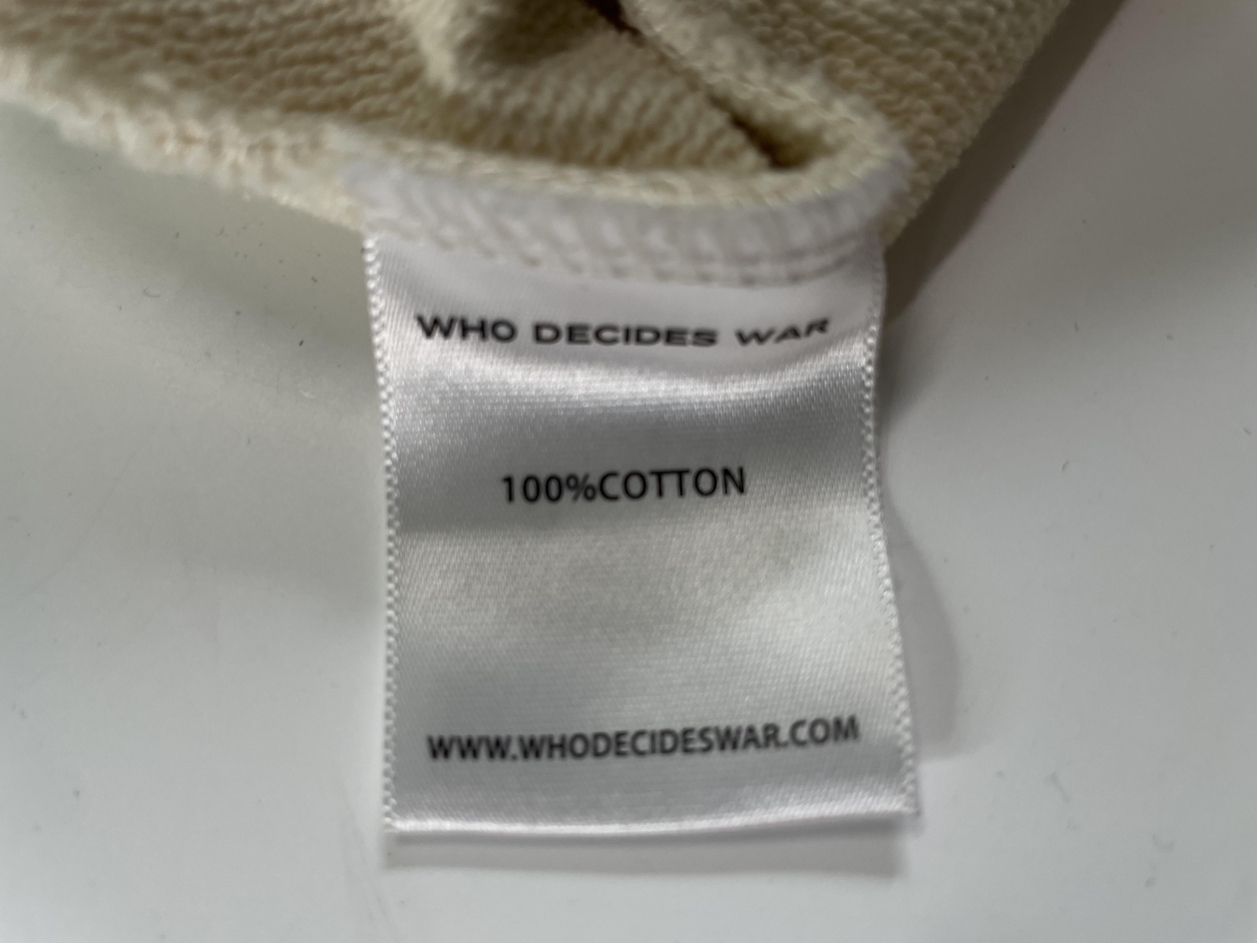 Who Decides War Ruff Ryders Cream Crewneck