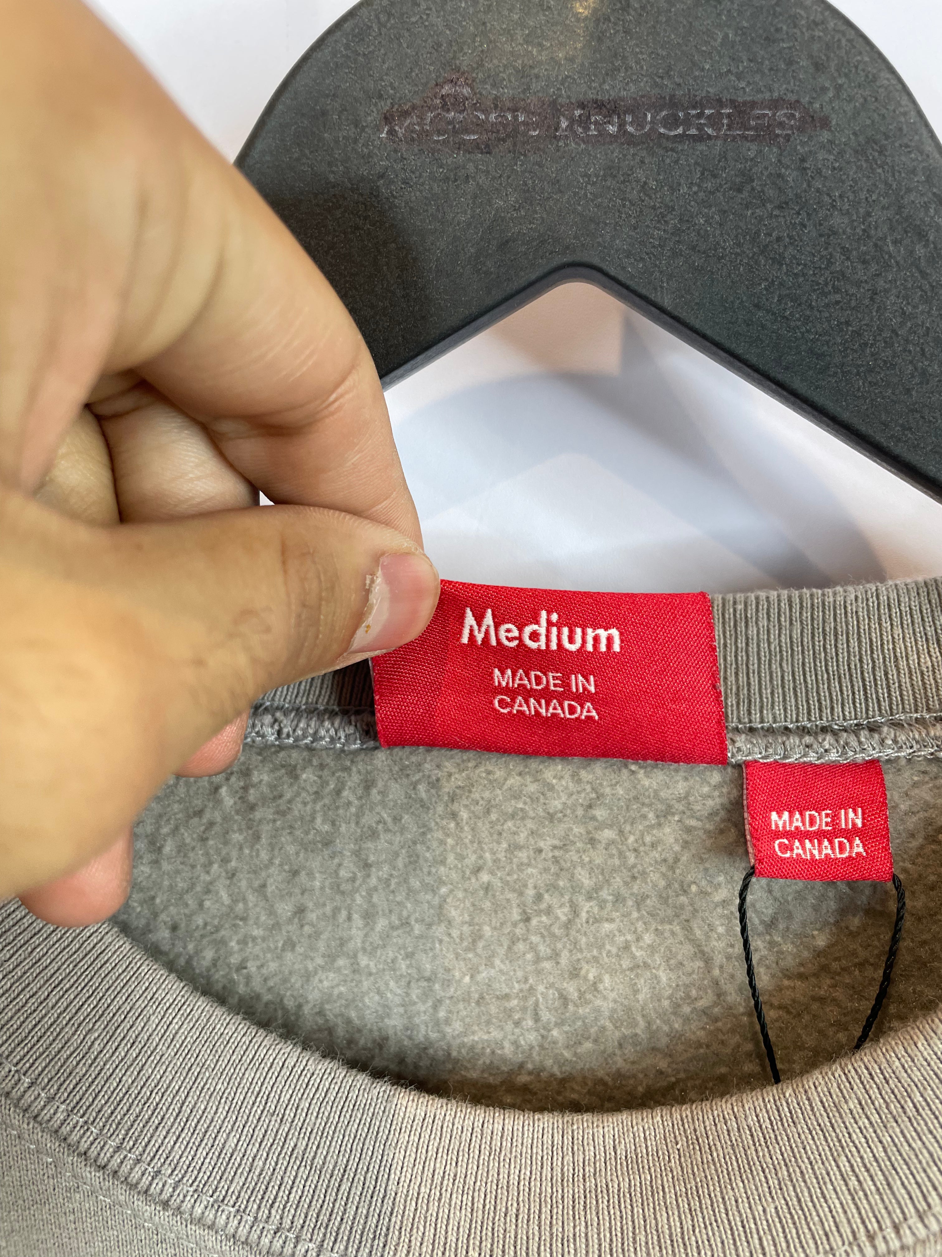 Supreme Small Box Logo Crewneck Tan Red Used Medium