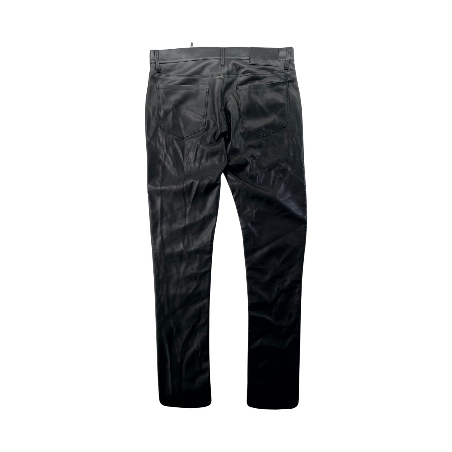 RTA Leather Black Jeans