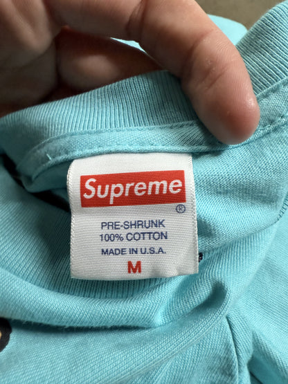 Supreme Tee Teal Bear New Medium