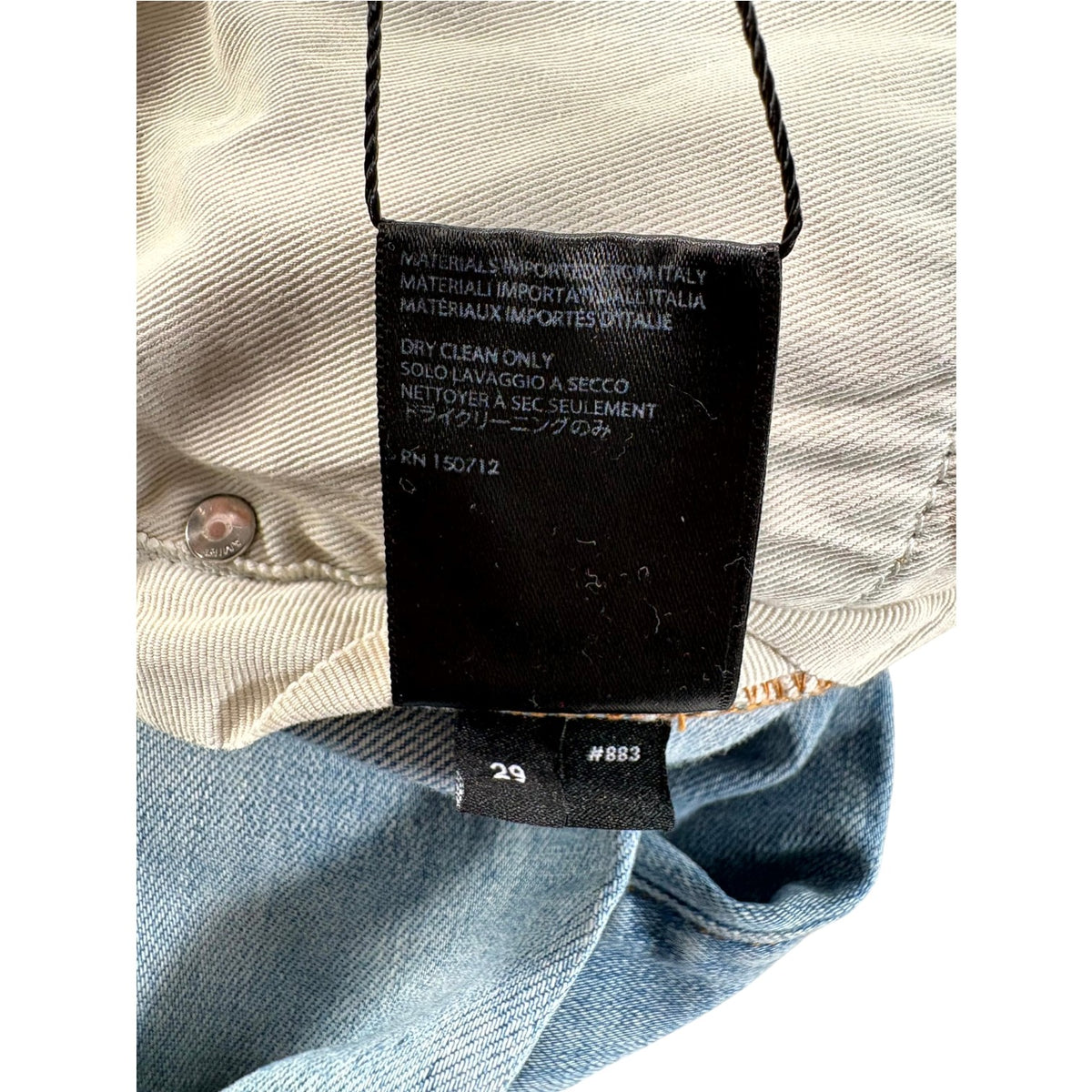 Amiri "MX1" Marble Patch Light Wash Jeans