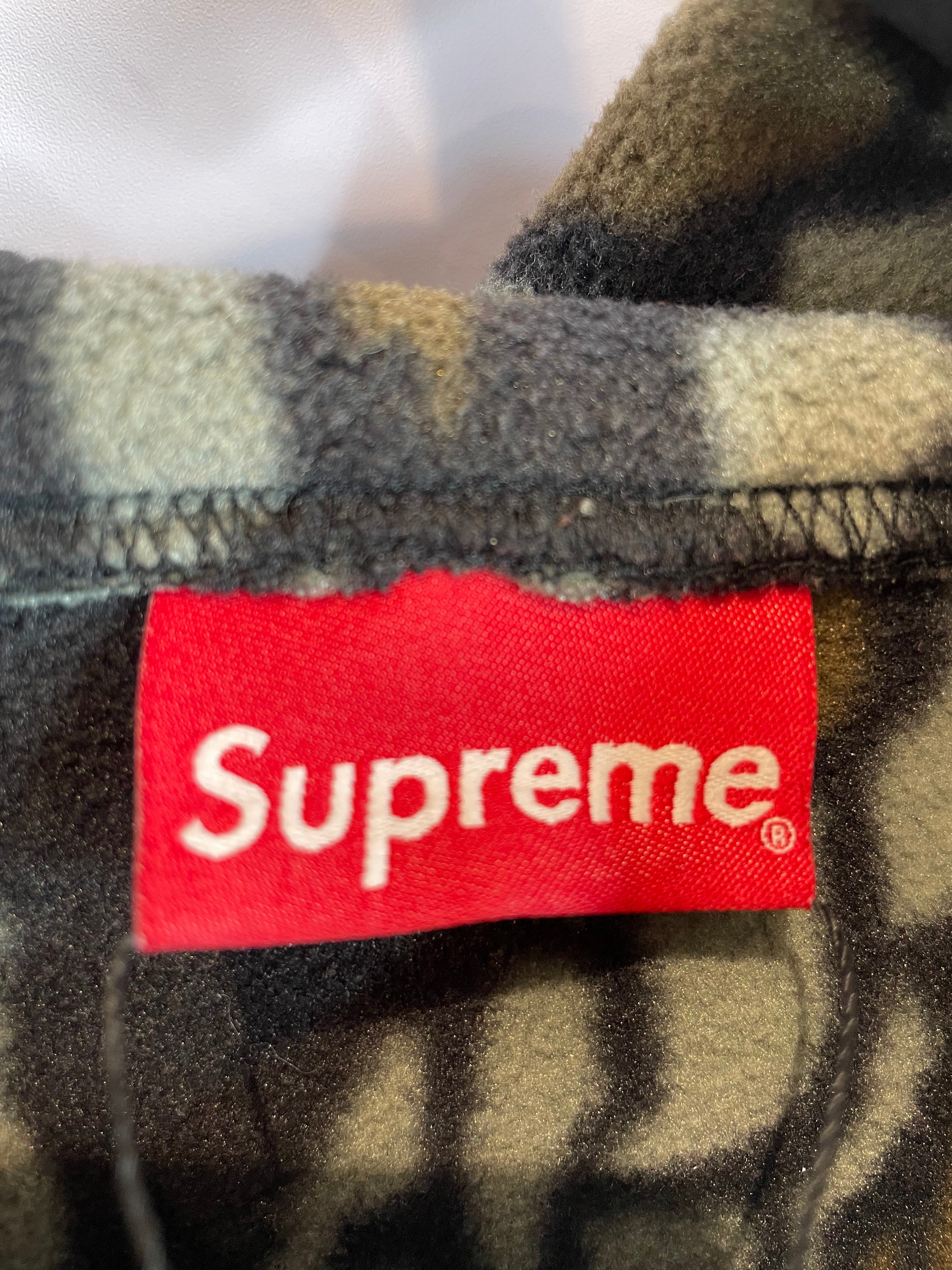 Supreme Fleece Multi Grey Brown Used Large