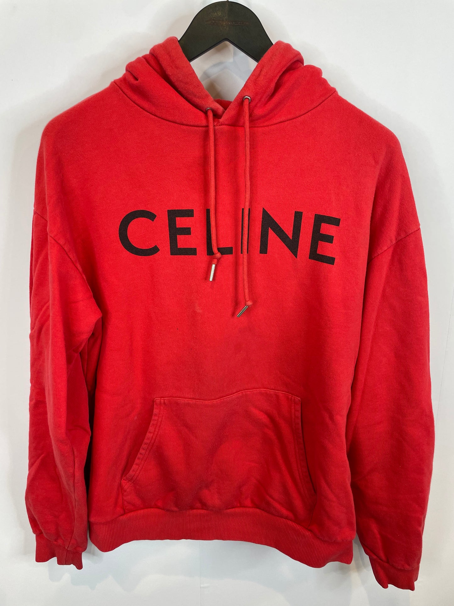 Celine Hoodie Red Black Used Small